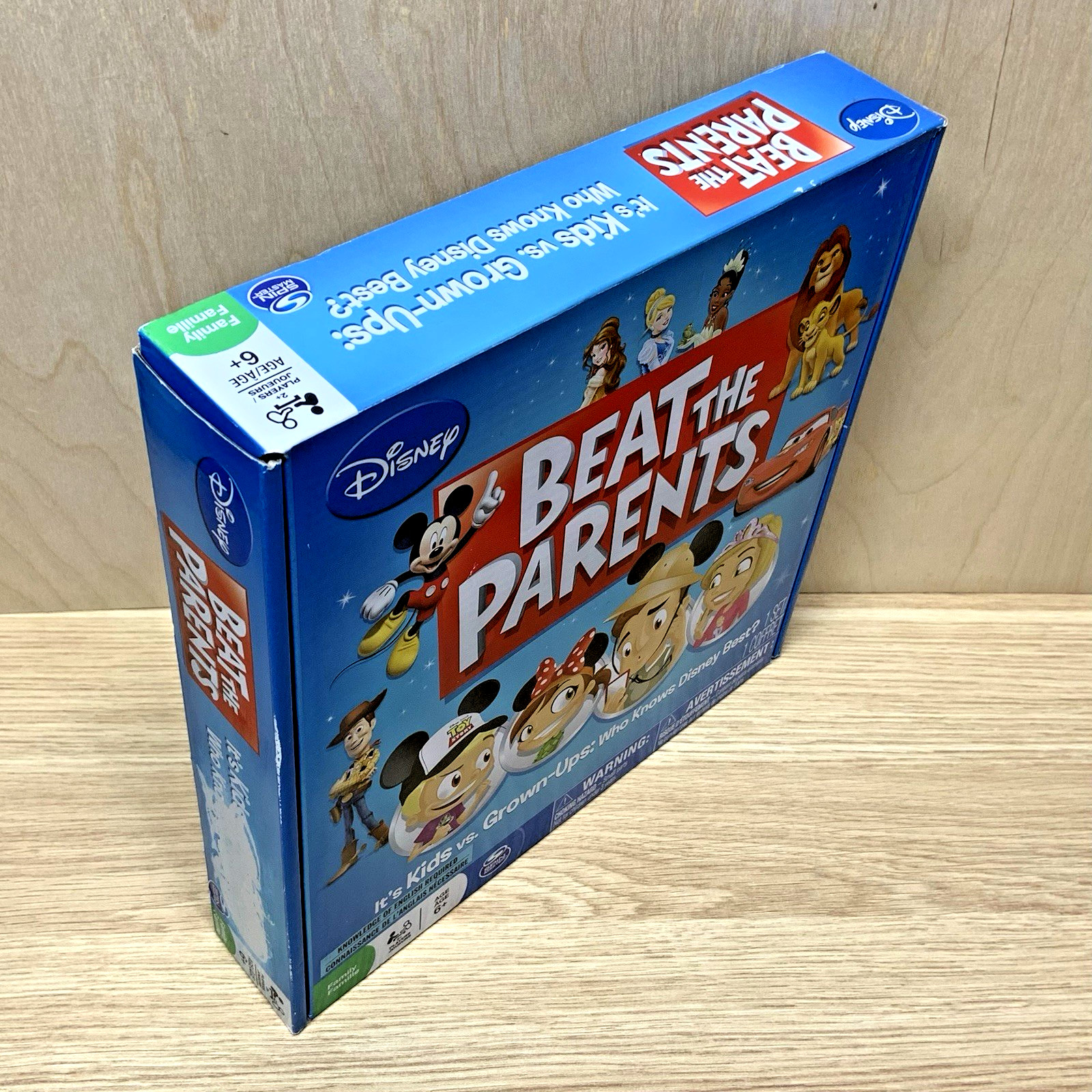 Disney Beat the Parents Board Game – Family Trivia – Kids vs Adults – Complete