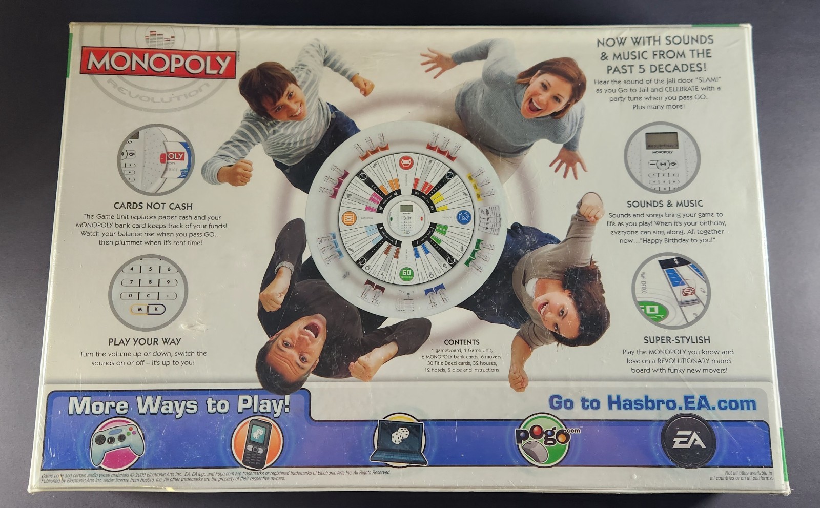 Monopoly Revolution Round Board Credit Card Sounds & Music Sealed