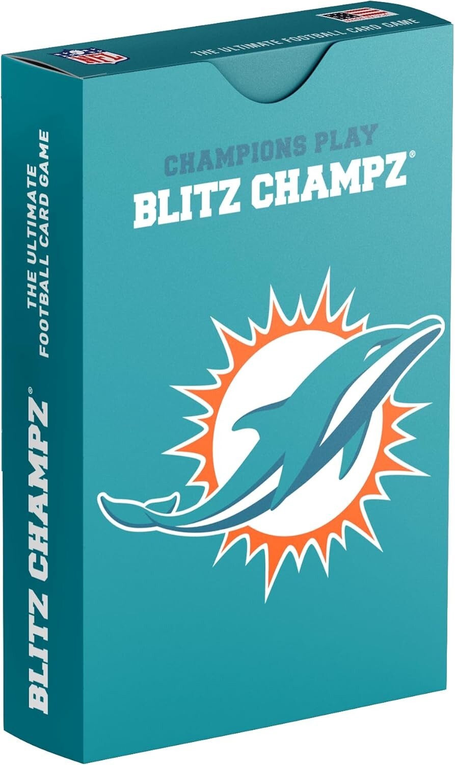 NFL Champions Play MIAMI DOLPHINS Blitz Champz Card Game New/Sealed USA