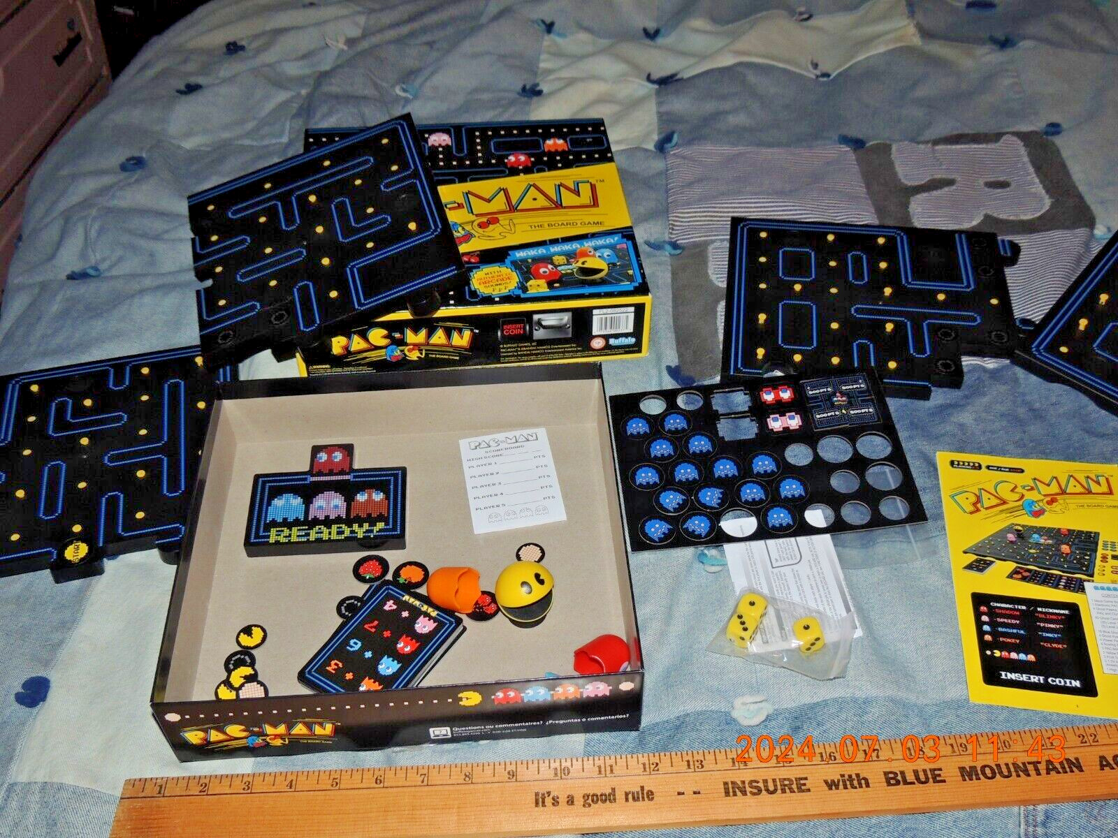 Pac-Man The Board Game Classic Retro Arcade Table Top Game, used, with unpunched