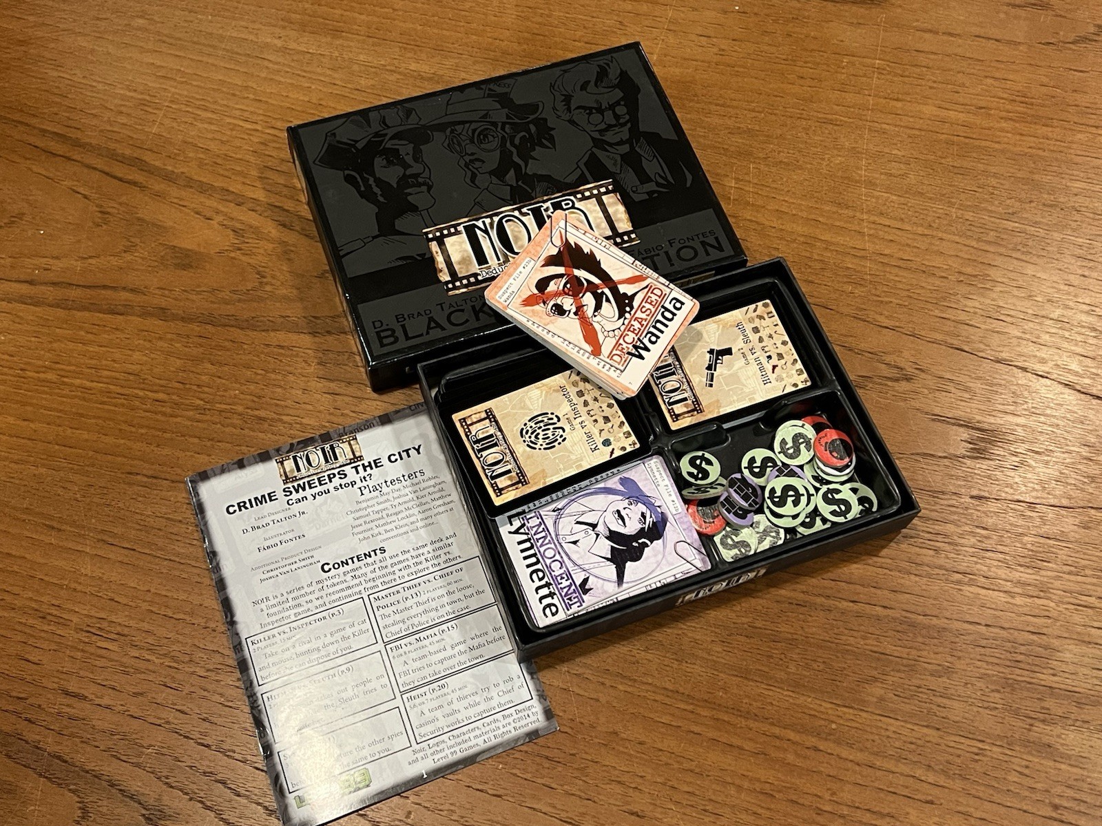Noir Card Game Black Box Edition Level 99 Games