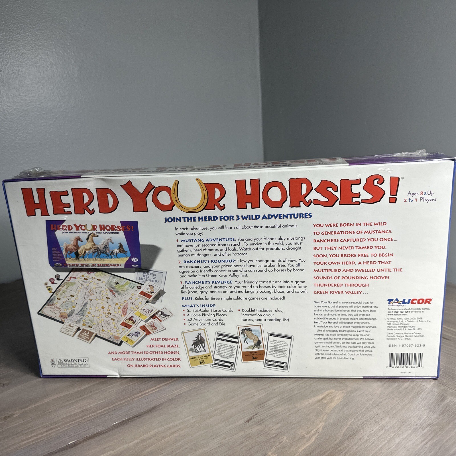 Herd Your Horses Board Game 3 Wild Adventures Aristoplay *New & Sealed*