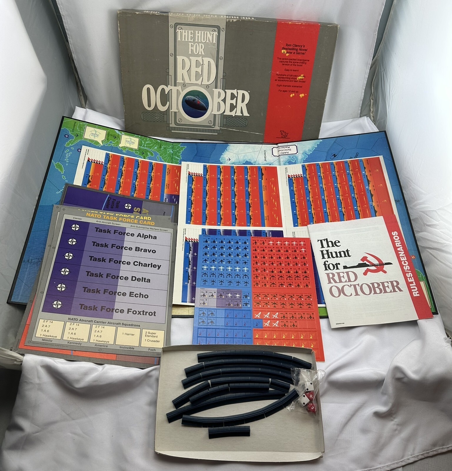 1988 Hunt For Red October Game by TSR Complete New Old Stock FREE SHIPPING