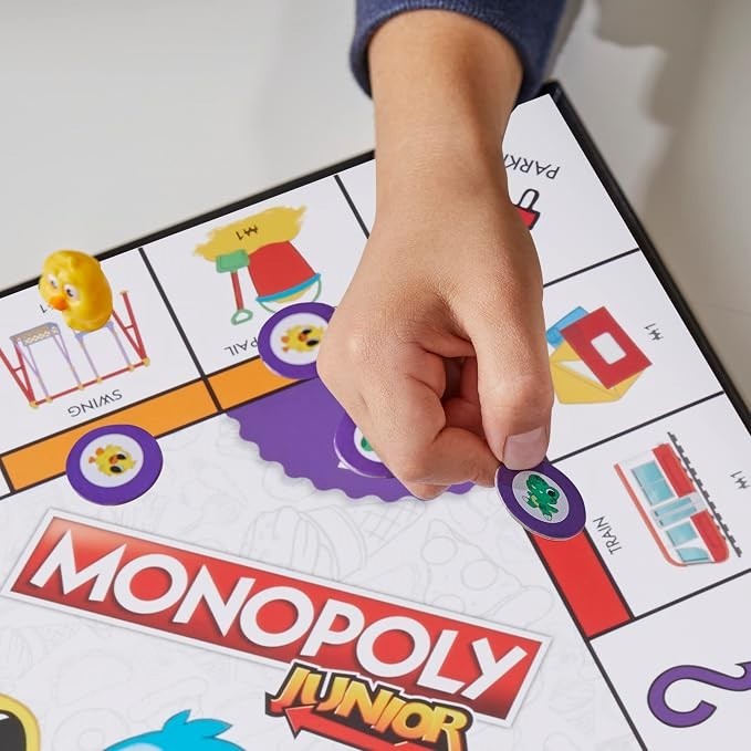 Monopoly Junior Board Game, 2-Sided – 2 Games in 1 – NEW SEALED