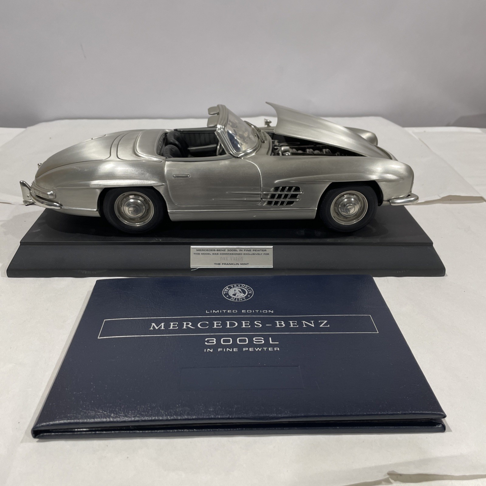 DEFECTIVE MercedesBenz 300SL Car Custom Built SOLID PEWTER METAL 112 See G3D