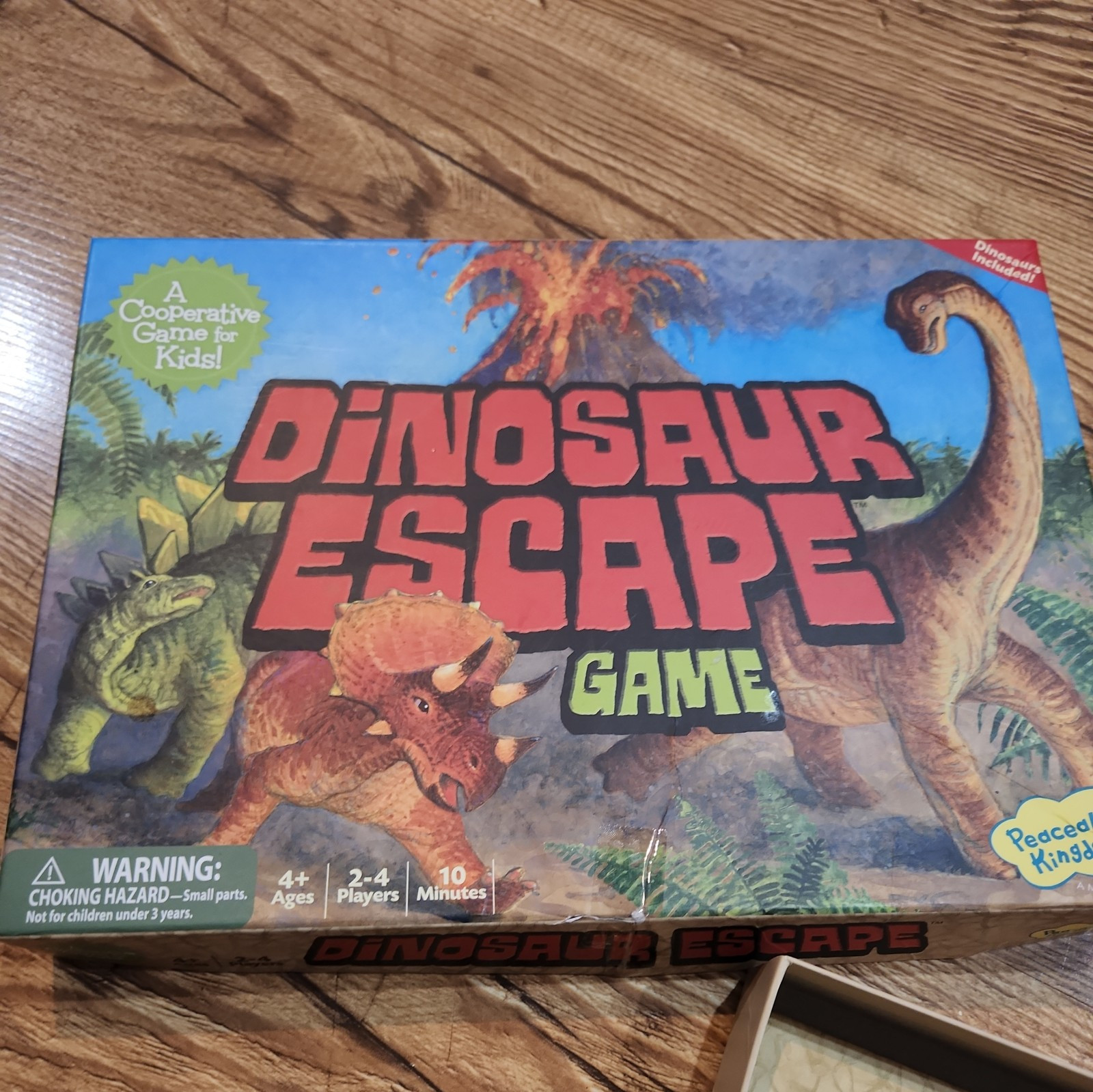 T1 Peaceaceble Kingdom Dinosaur Escape Cooperative Game * (missing 6-sided Die)*