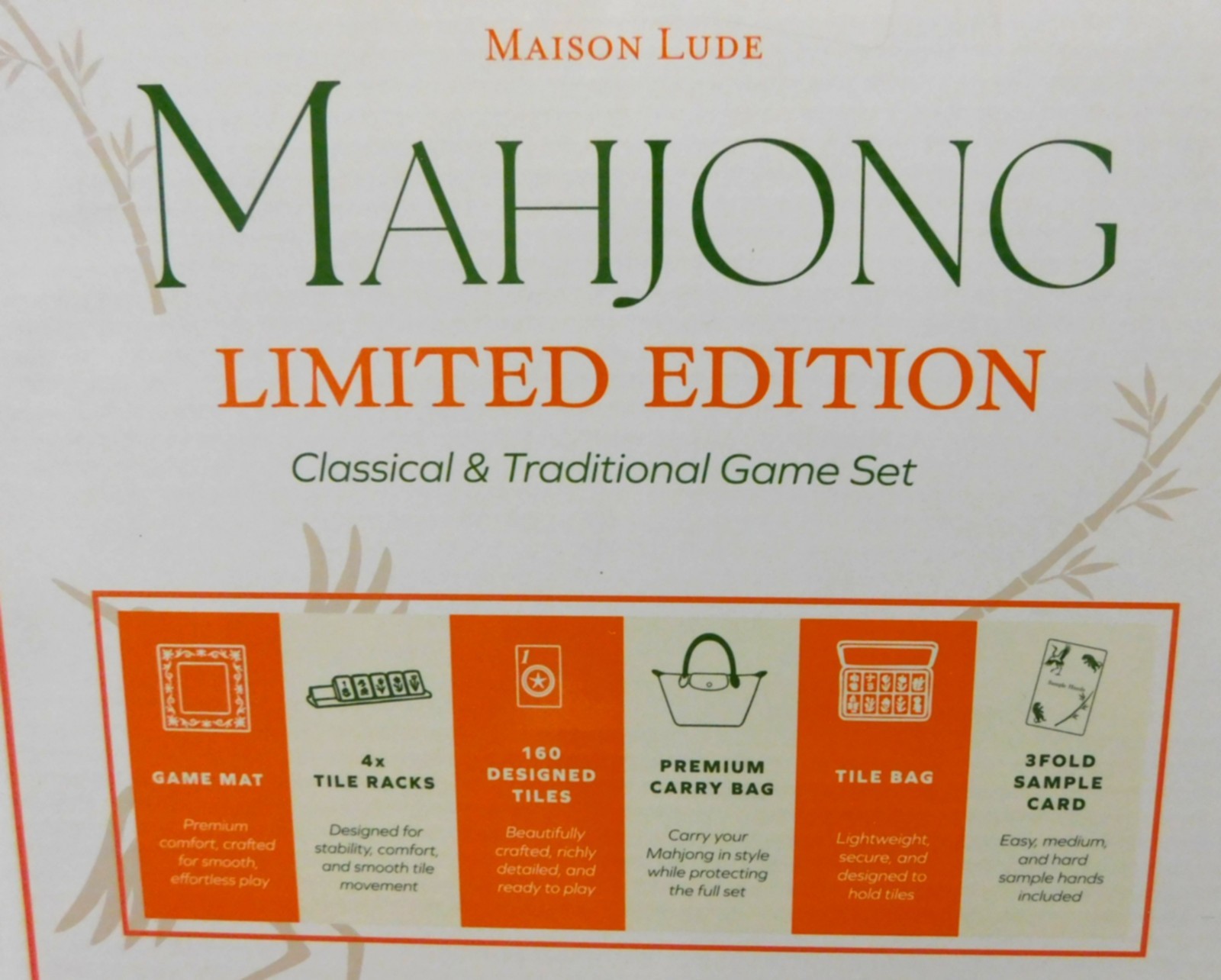 Majong MAISON LUDE Chinoiserie 160 Piece Limited Wildlife Edition Complete! NIB