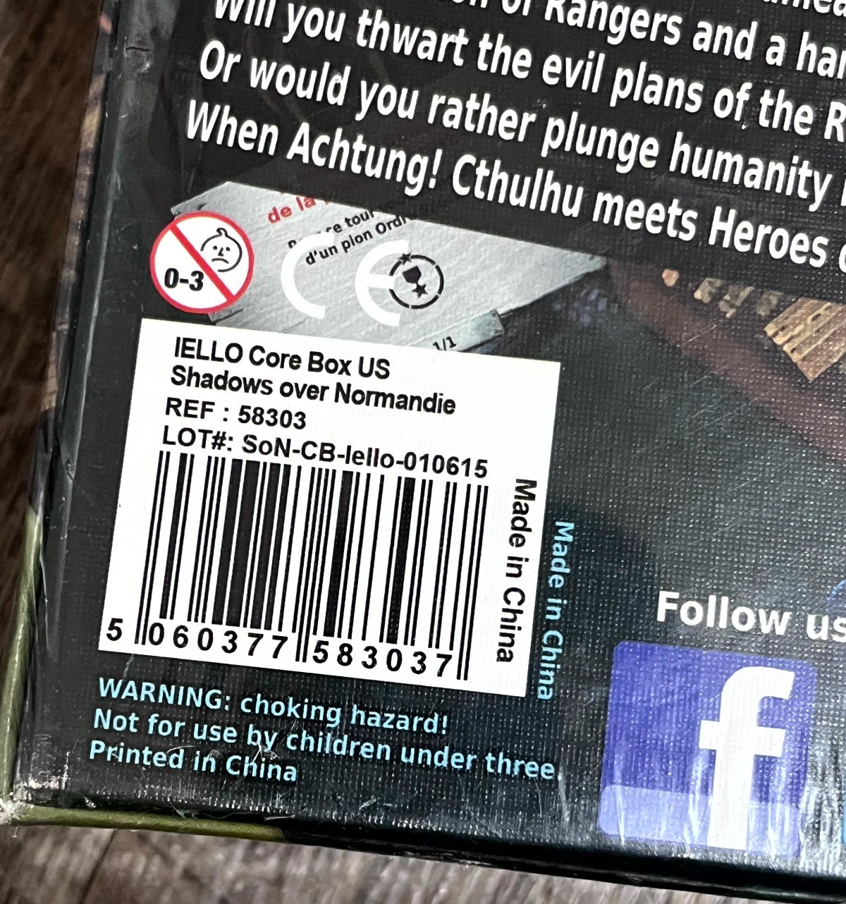 Shadows Over Normandie Achtung Cthulhu Iello Core Box US Board Game New Read