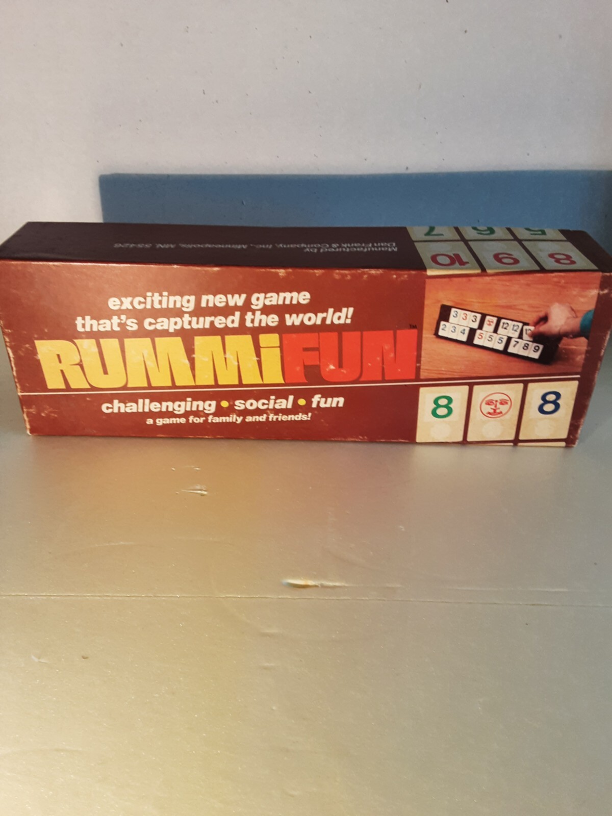 Vintage Rummifun game. Molenaer Inc. 1958. with instructions.