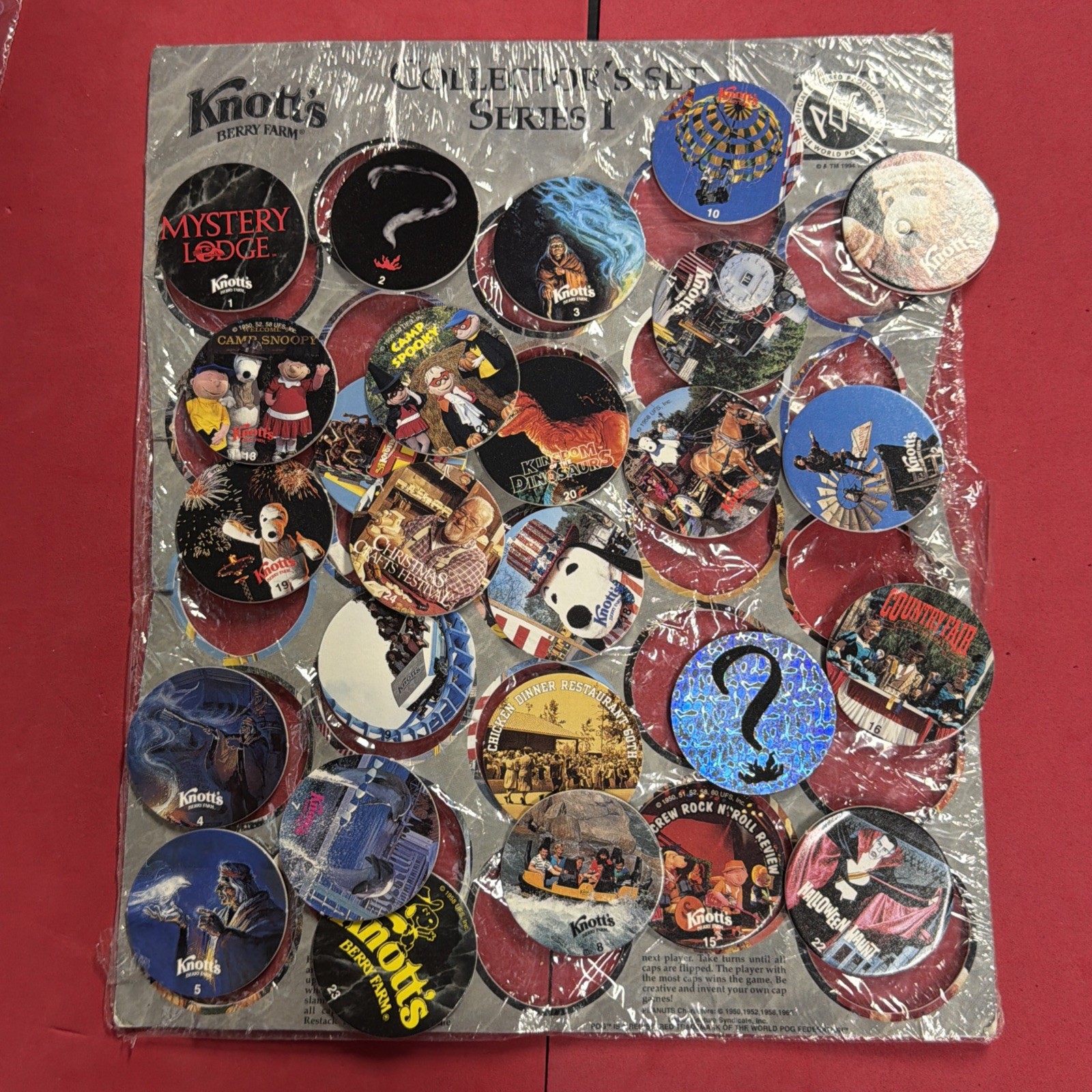POG Slammer LOT Knott’s Berry Farm Series 1 See Photos