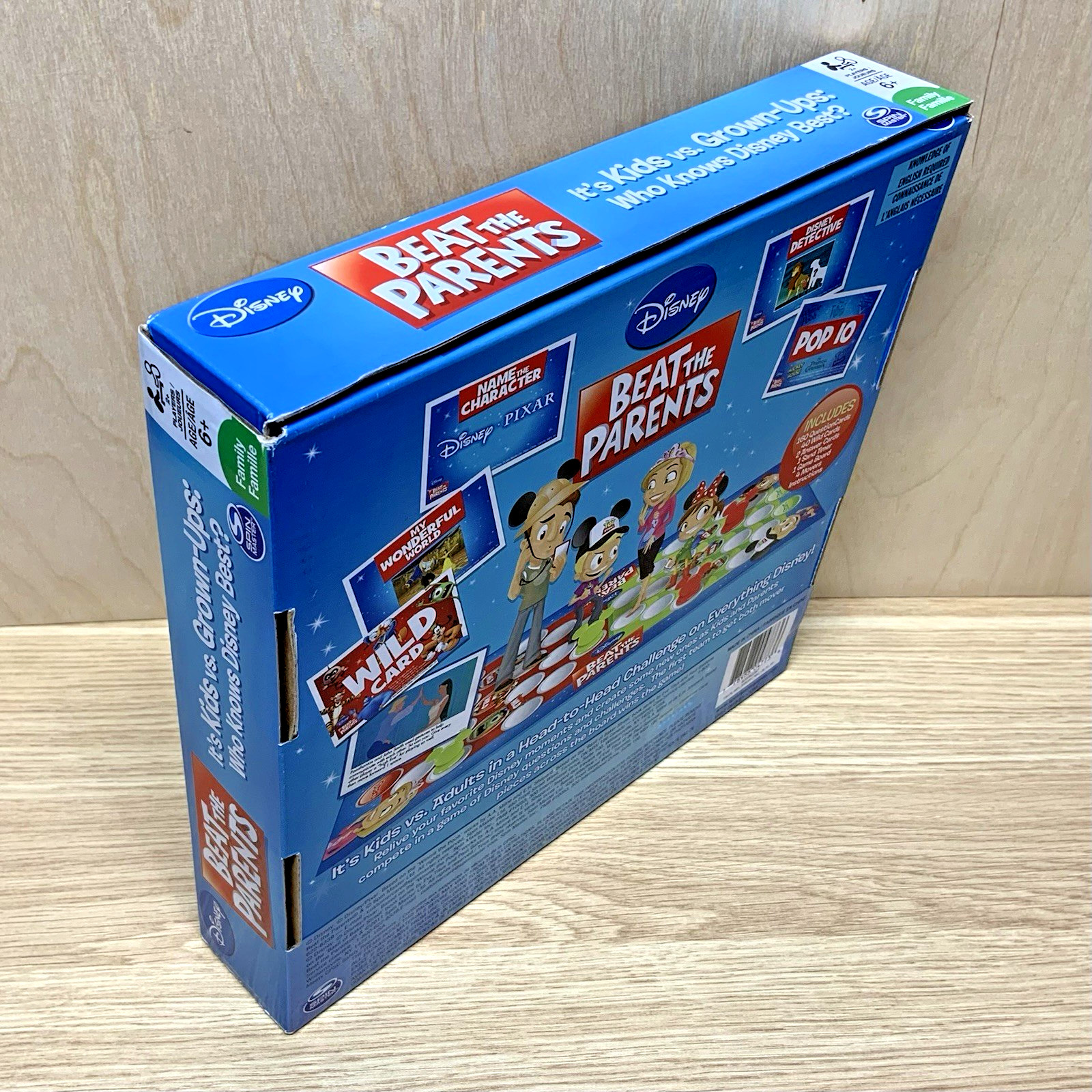 Disney Beat the Parents Board Game – Family Trivia – Kids vs Adults – Complete
