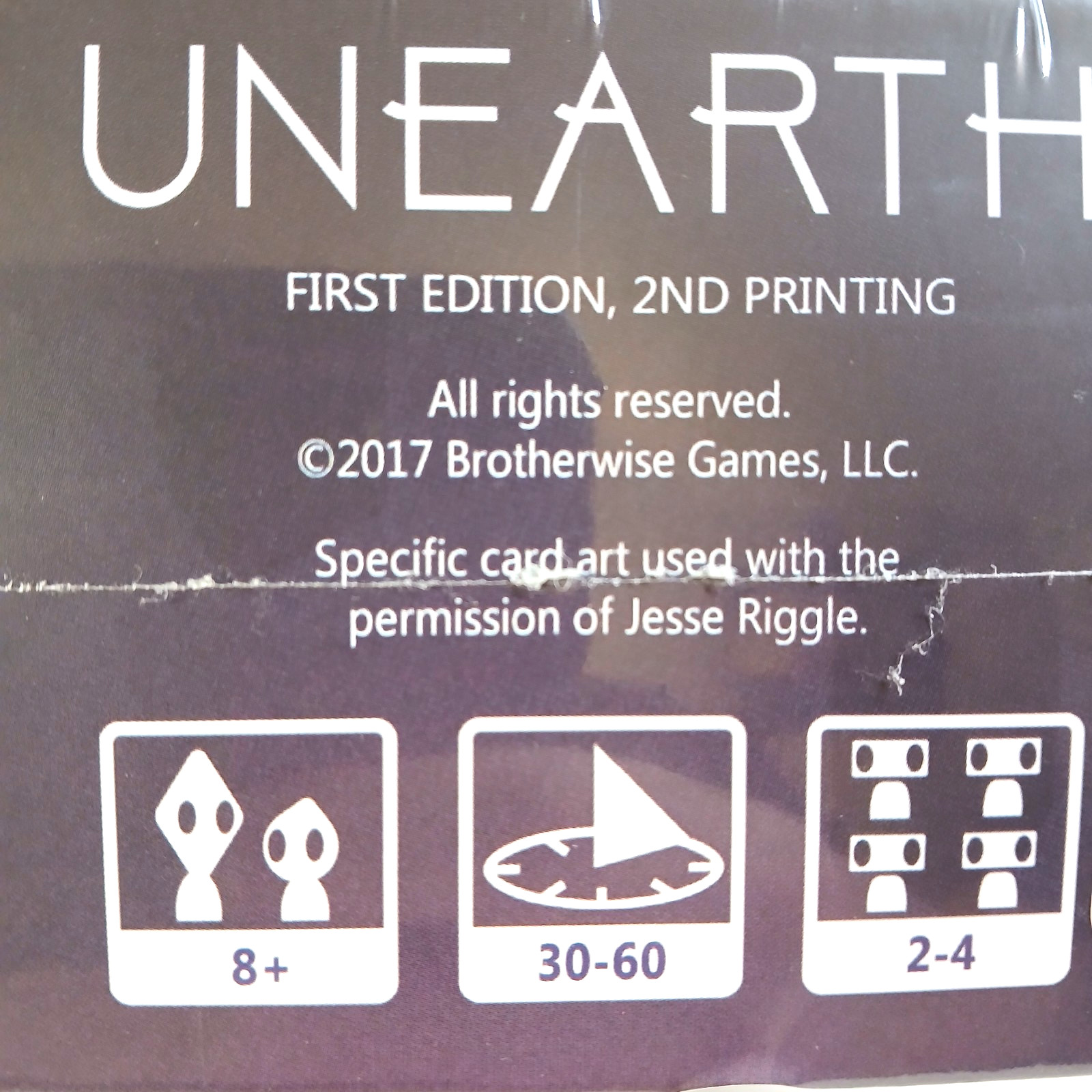 Unearth – Brotherwise Games – Board Game Brand New & Sealed – First Edition