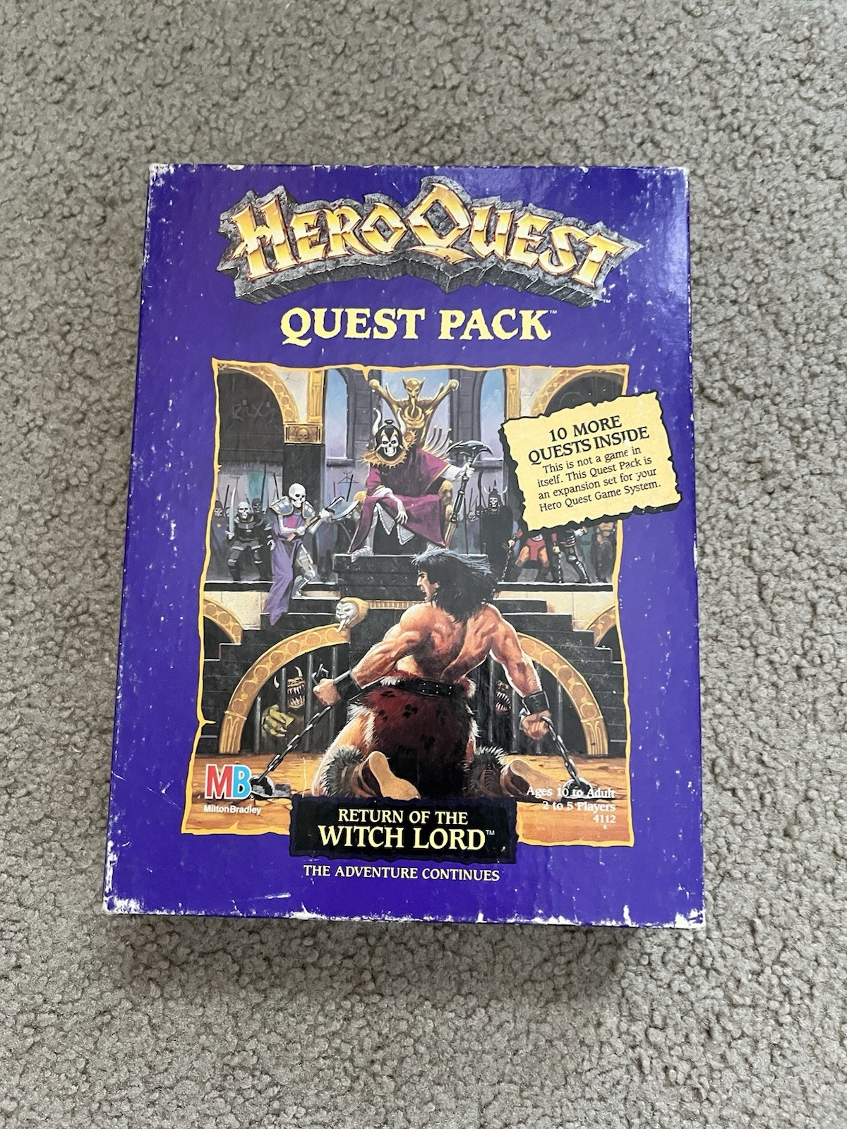 Vintage 1991 HeroQuest Return of the Witch Lord Expansion Pack – Mostly Complete