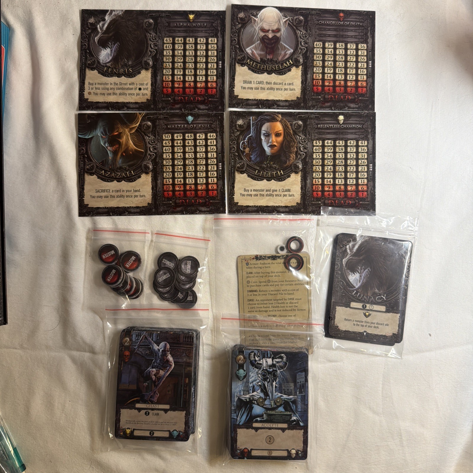 Terrors of London Card Game by Kolossal Games W/ 2 Expansion Card Sets Complete