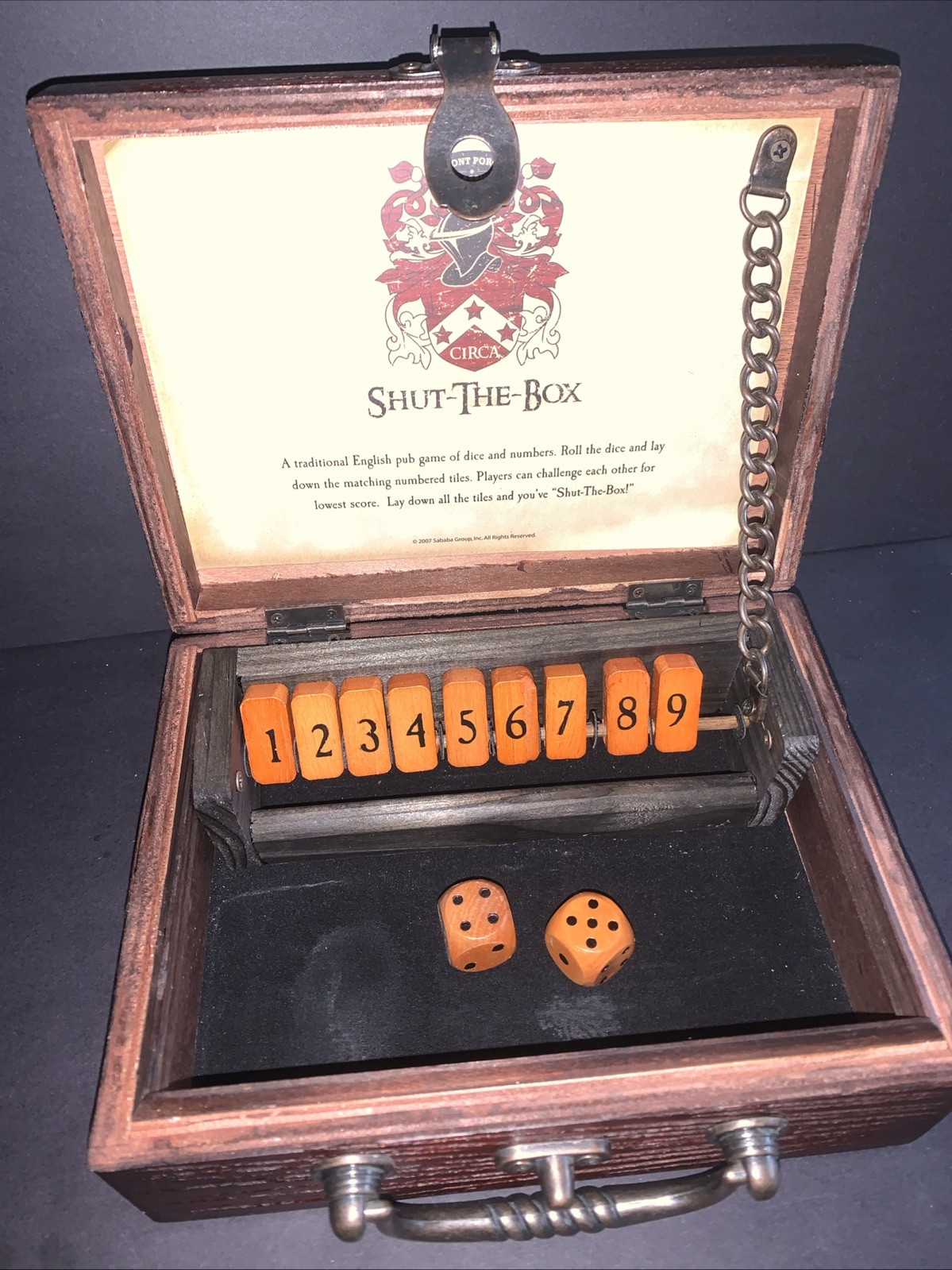 Shut The Box English Pub Game By Front Porch Classics