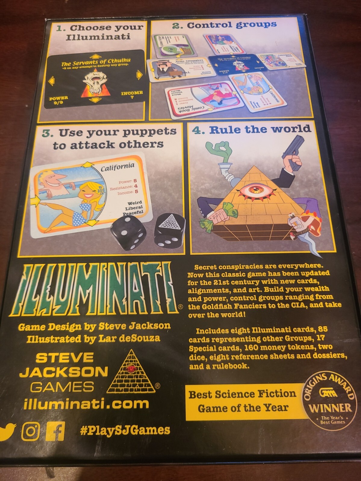 Illuminati: The Game of Conspiracy (2nd Edition) – Near Mint – Rare Collectible