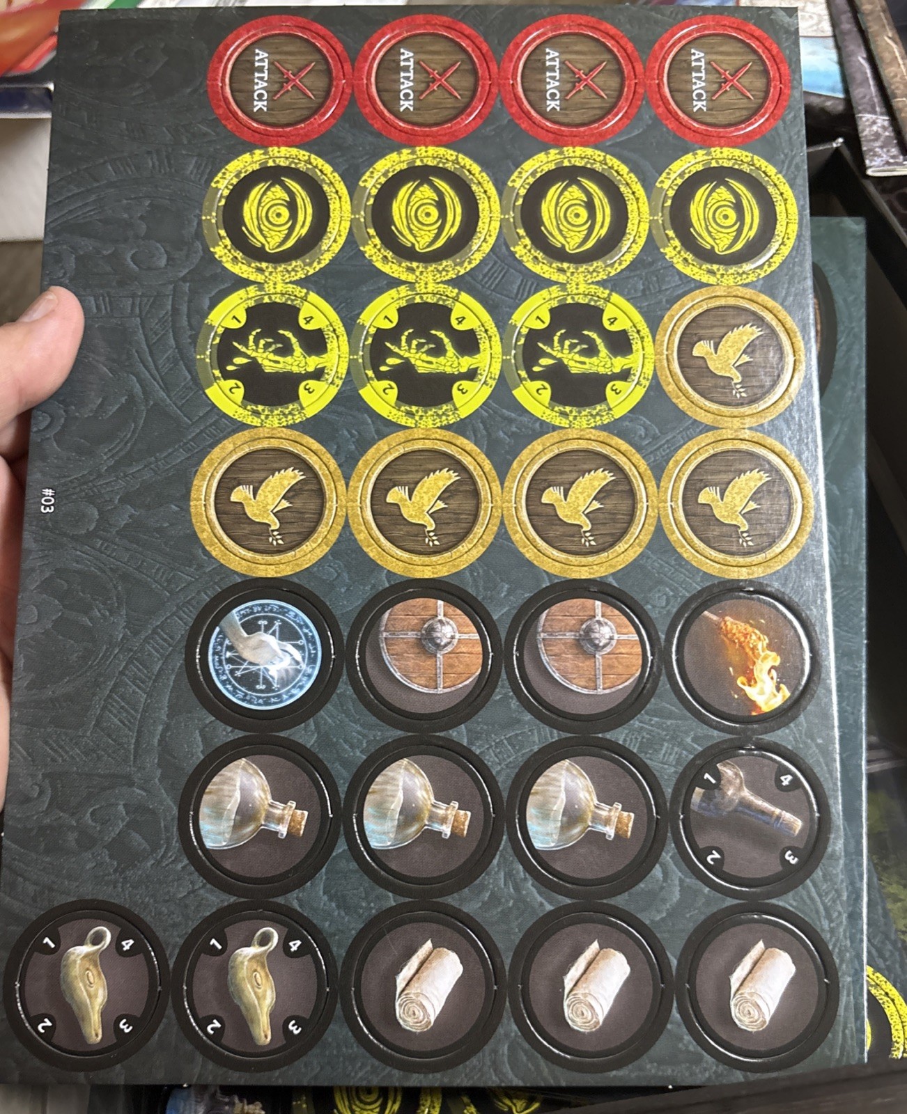 Folklore: The Affliction 2nd Edition Board Game Open Box w/5 Player Mats Complet