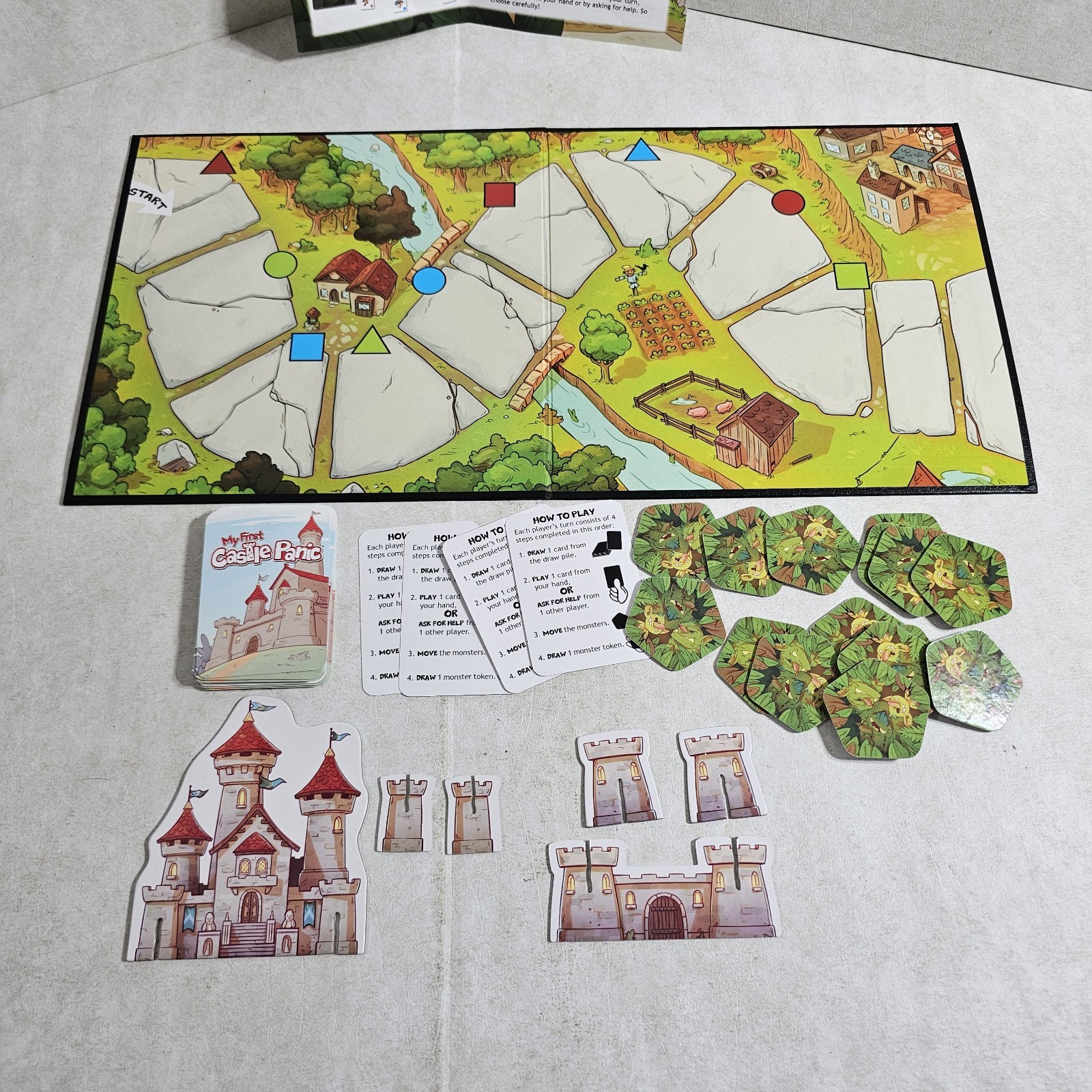My First Castle Panic Age 4 and Up Fireside Games 2019 Board Game Complete