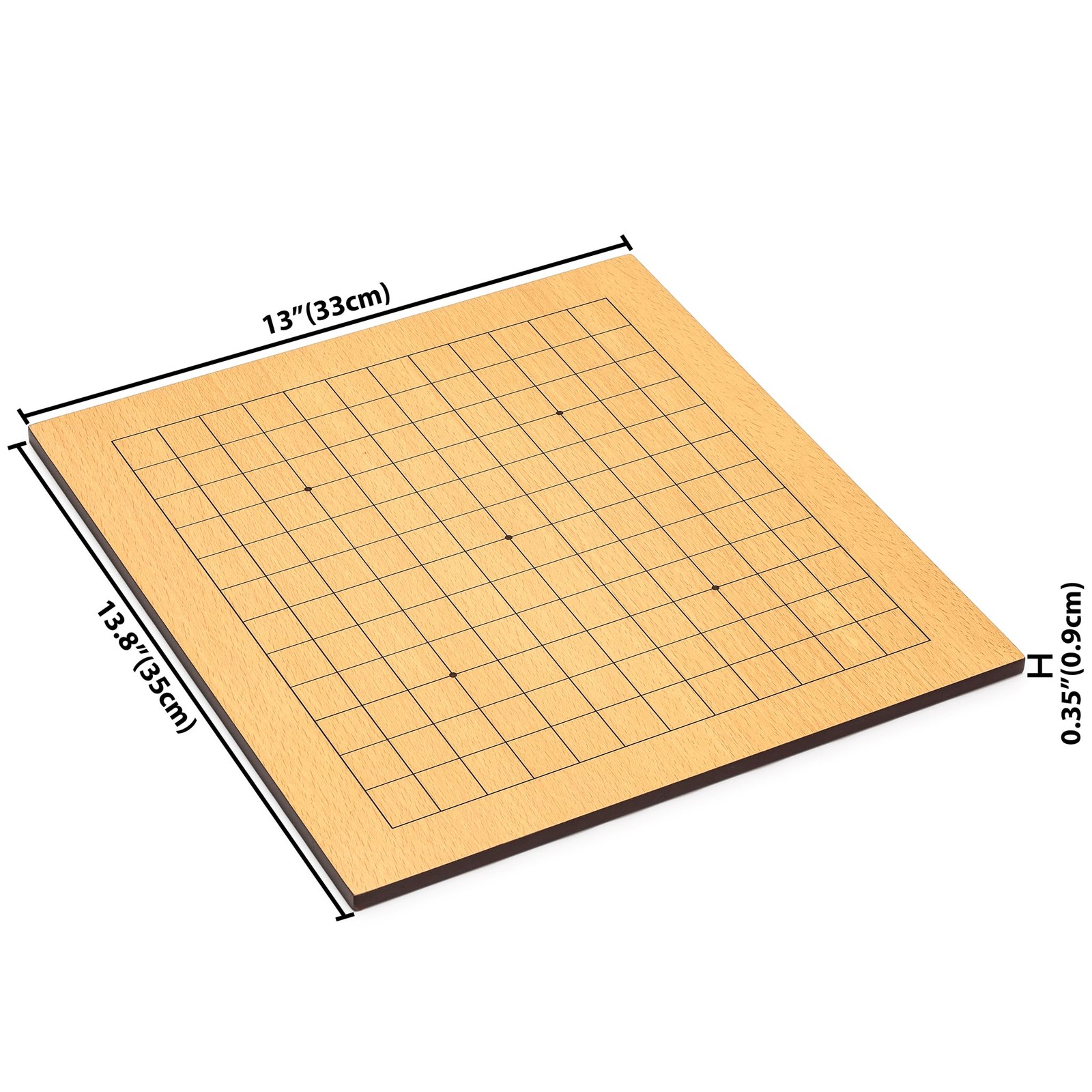 Yellow Mountain Imports Beechwood Veneer (0.4-Inch) Etched Beginner’s Reversible