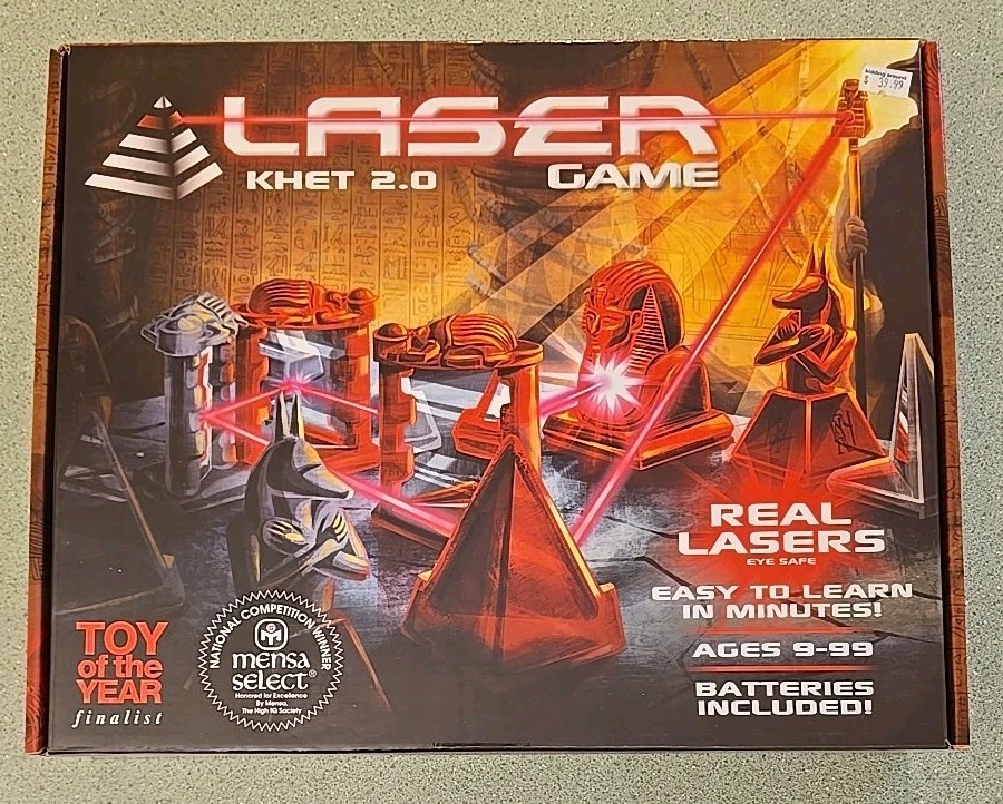 Laser Khet 2.0 Board Game Strategy Mensa ~ 100% COMPLETE, TESTED WORKS