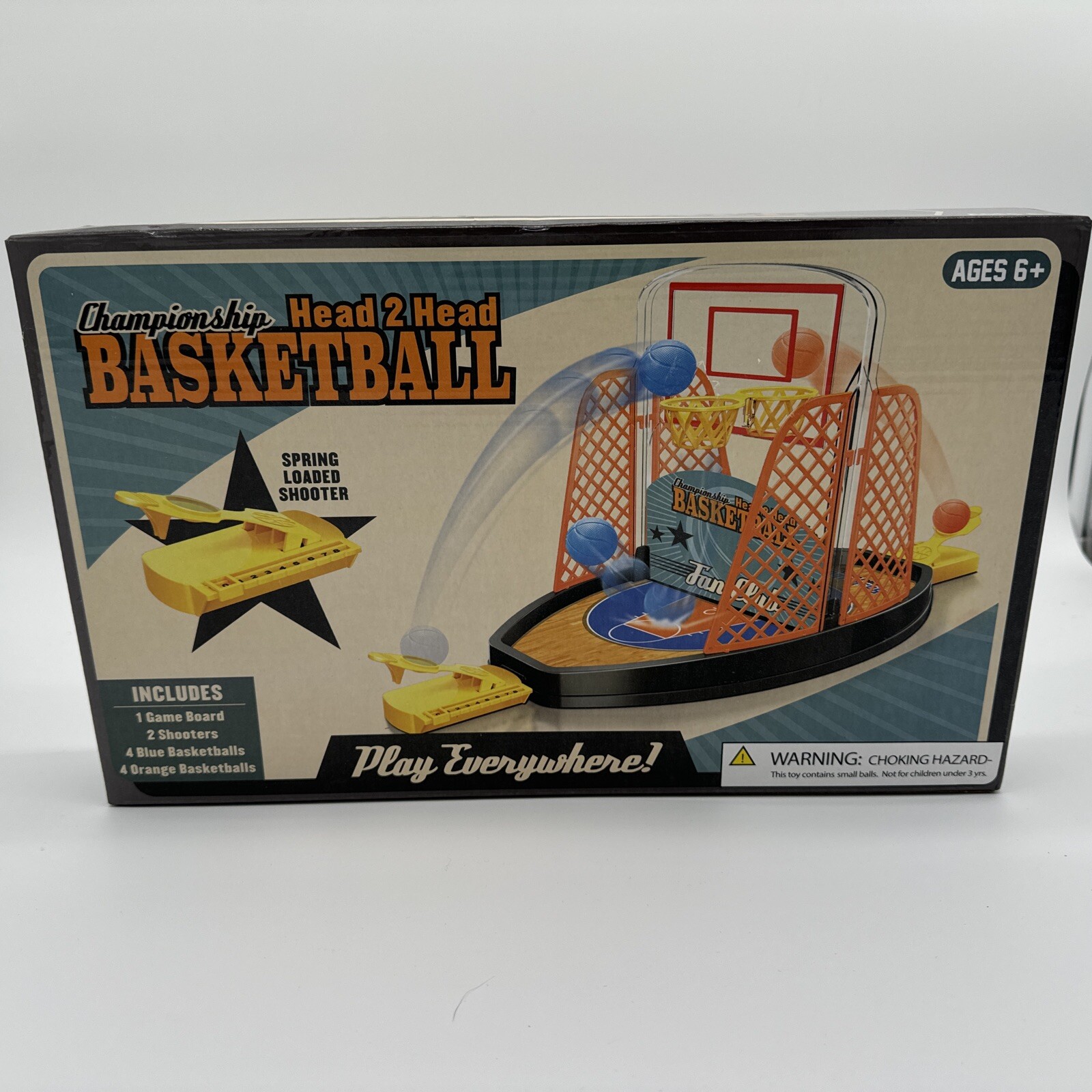 Championship Head 2 Head Basketball Tabletop Game Play Everywhere Sealed Parts