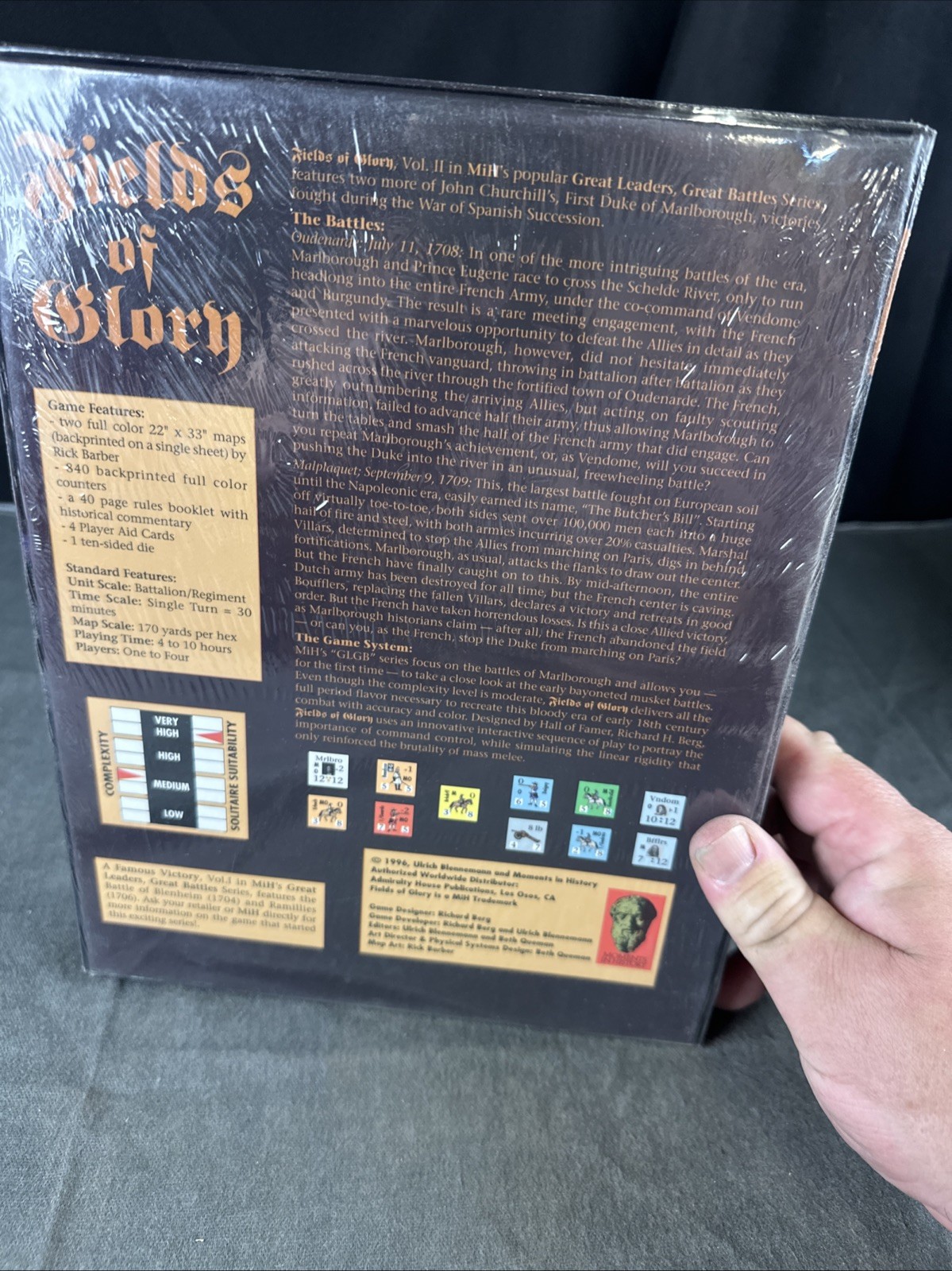 Moments in History MiH War Game Fields of Glory Box Rare New Sealed In Box