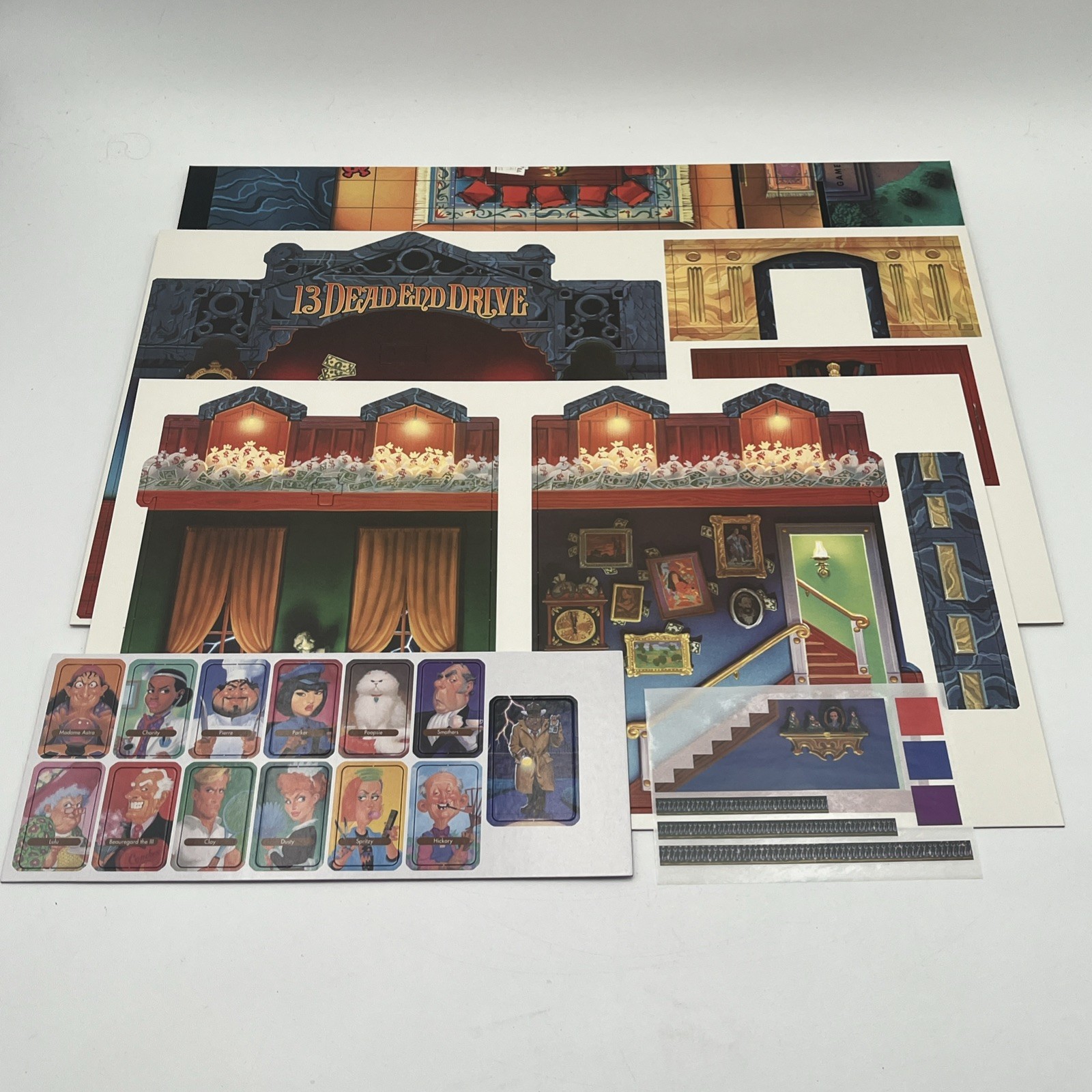 13 Dead End Drive Board Game The Game Of Mystery, Suspicion & Foul Play! Unpunch