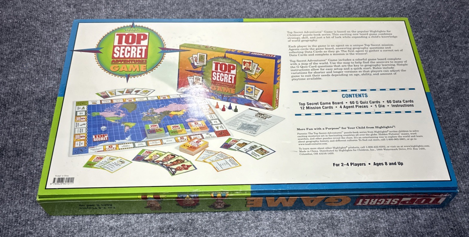 Top Secret Adventures Game Highlights Board Game Sealed 9628601016 geography