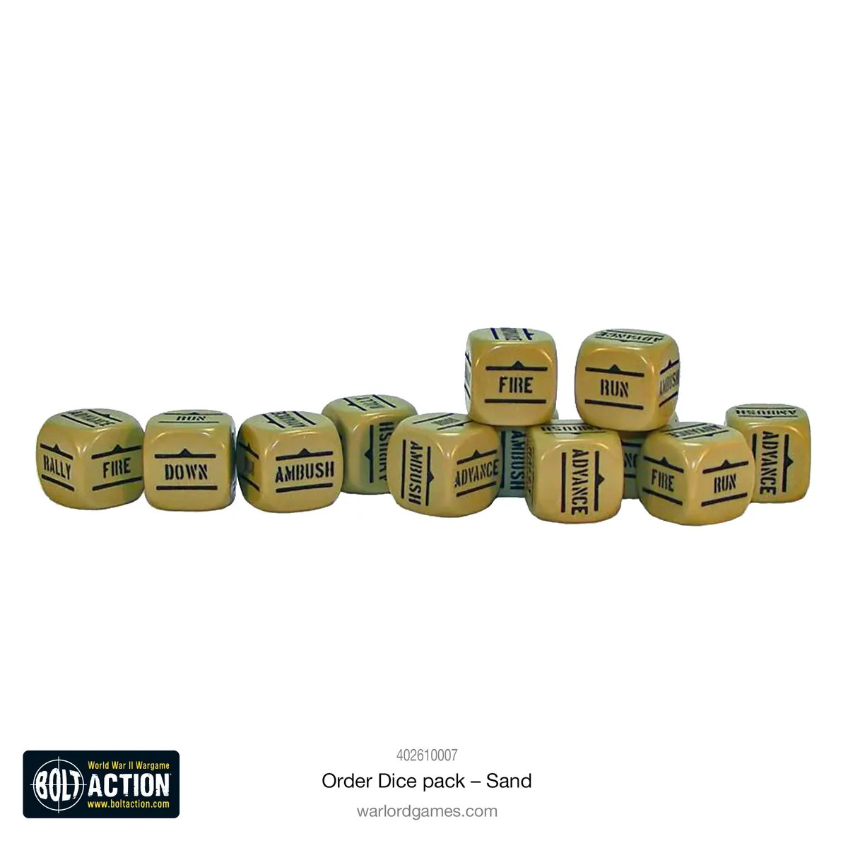Bolt Action: Orders Dice Pack – Sand