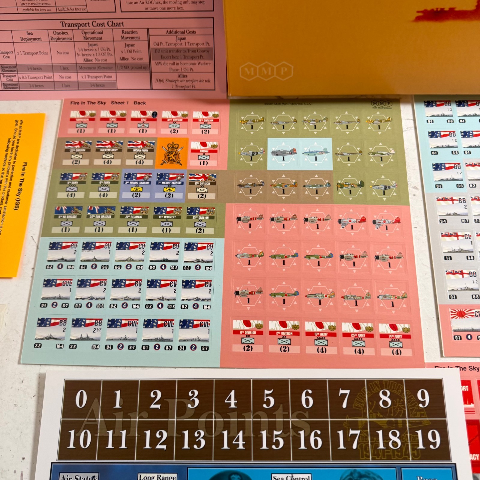 Fire in the Sky: The Great Pacific War 1941-1945 Multi-Man Publishing Board Game