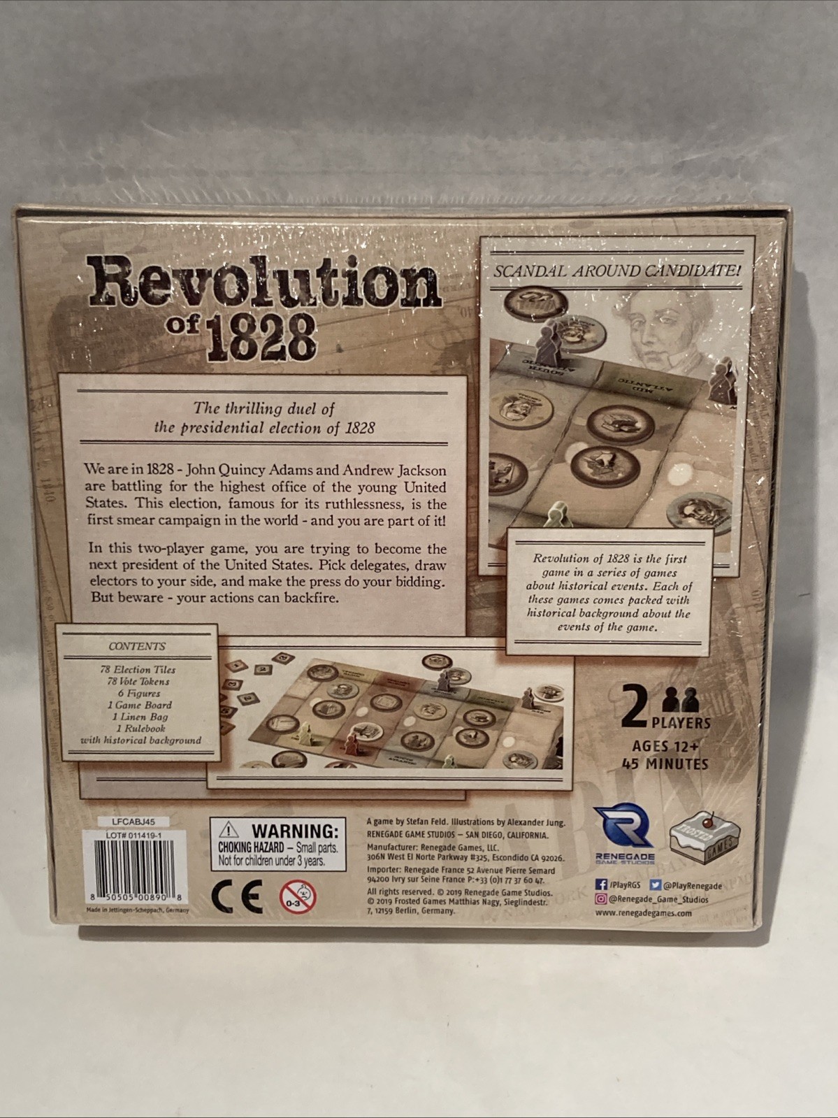 New In Shrink! Revolution of 1828 Board Game – Stefan Feld Alexander Jung- 2019