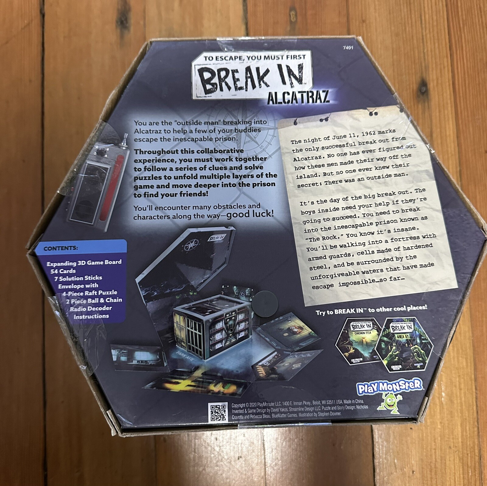 Break in: Alcatraz by Play Monster Board Game NEW