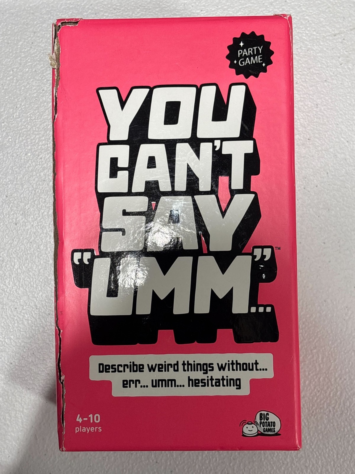 You Can’t Say Umm – by Big Potato Games (Damaged Box)