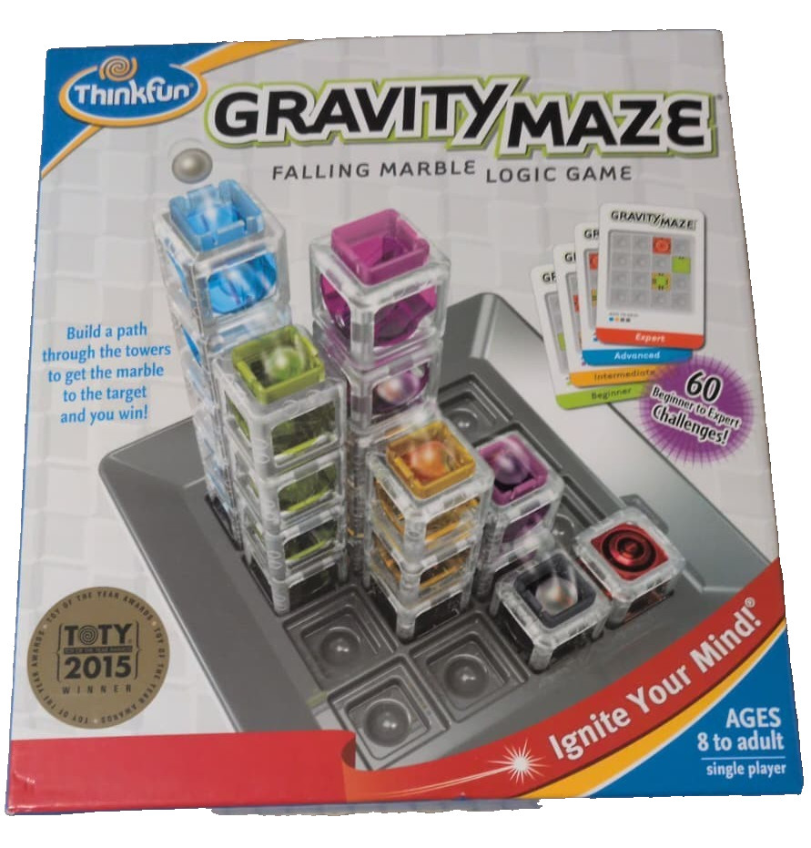 Think Fun – Gravity Maze Falling Marble Logic Game Ages 8+ New