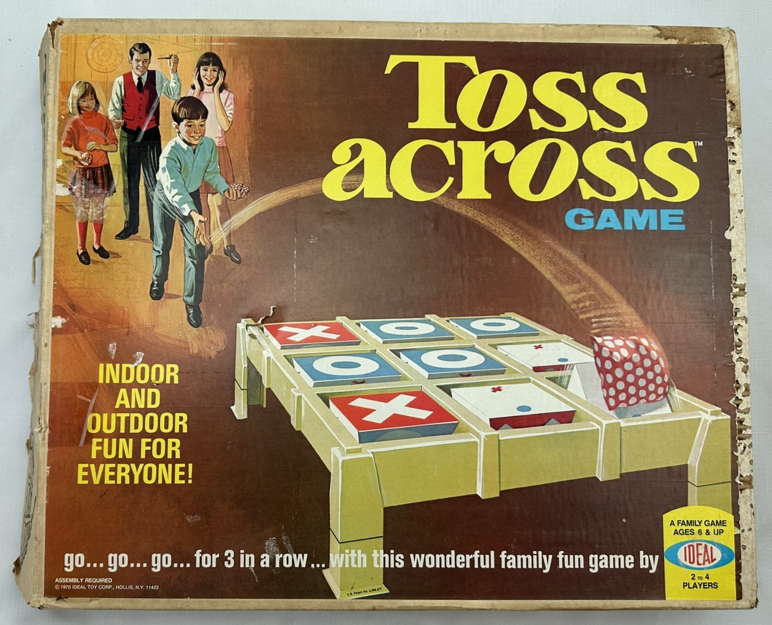 1970 Toss Across Game by Ideal Complete in Good Condition FREE SHIPPING2