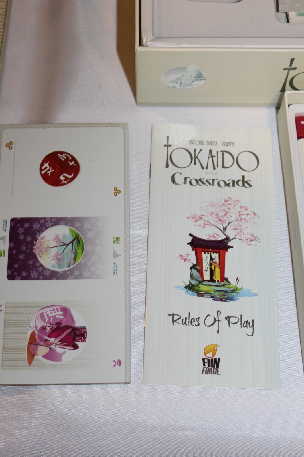 UNUSED Tokaido Board Game & Crossroads Expansion Fun Forge 2014 Antoine Bauza