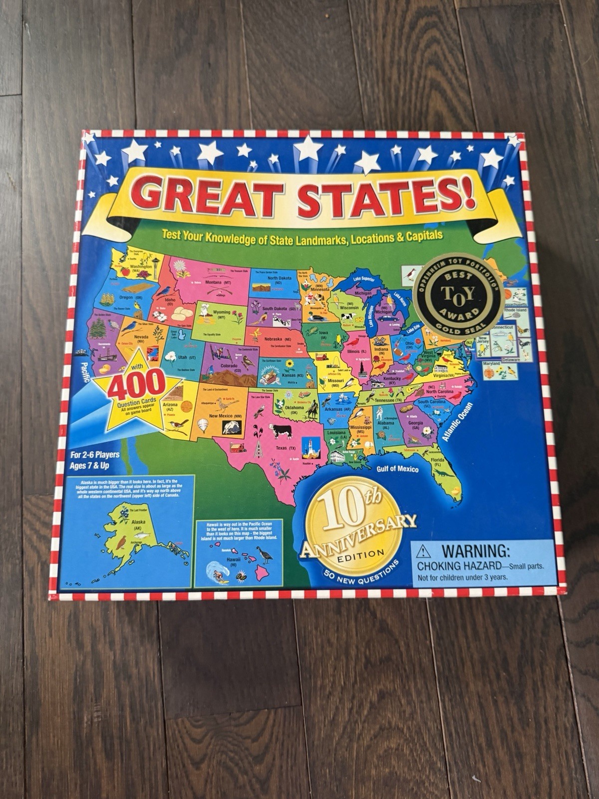 Geography Board Game bundle of 2: Great States & Scrambled States America Game