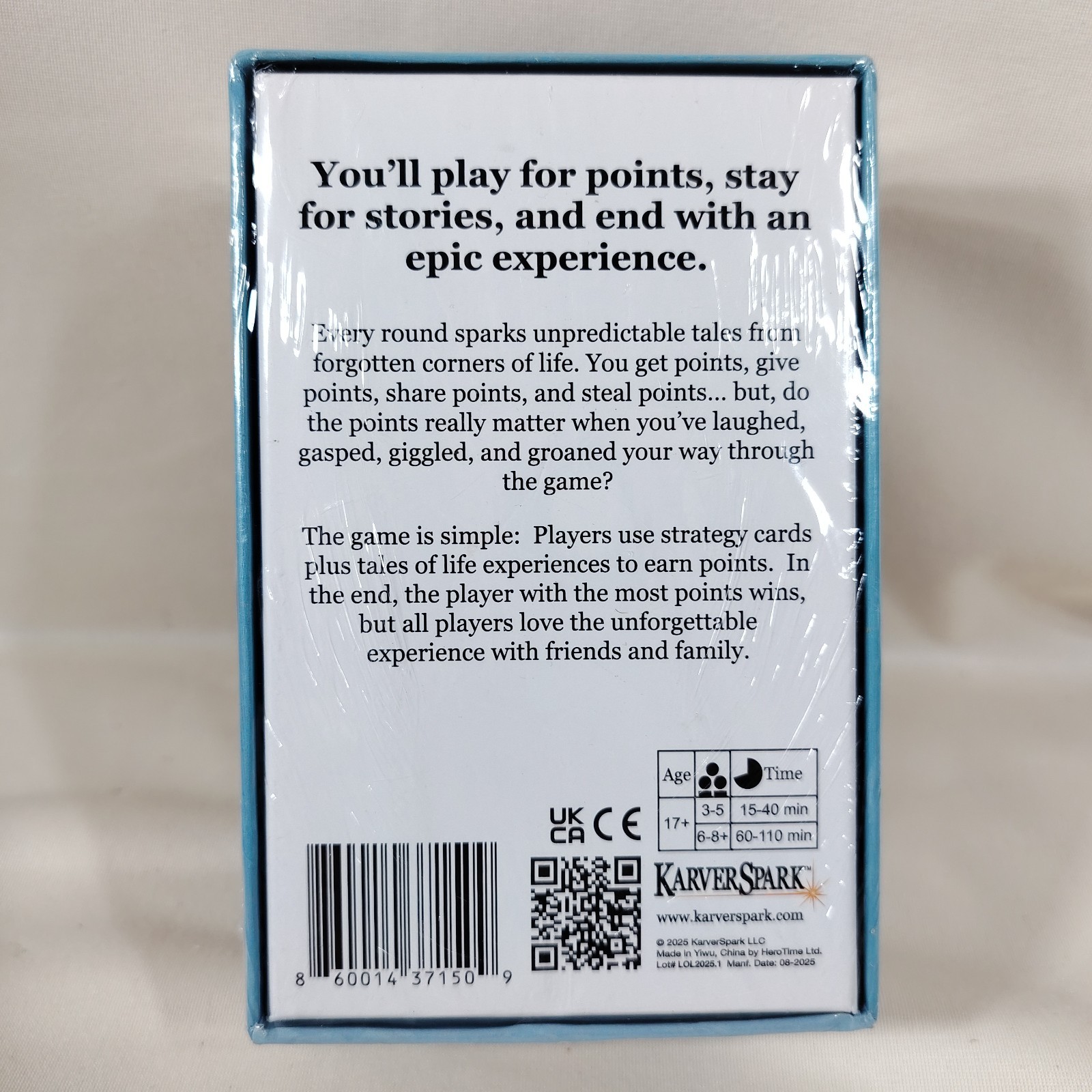 Life Out Loud Storytelling Card Game Friends Family Party Game Ages 17+ New
