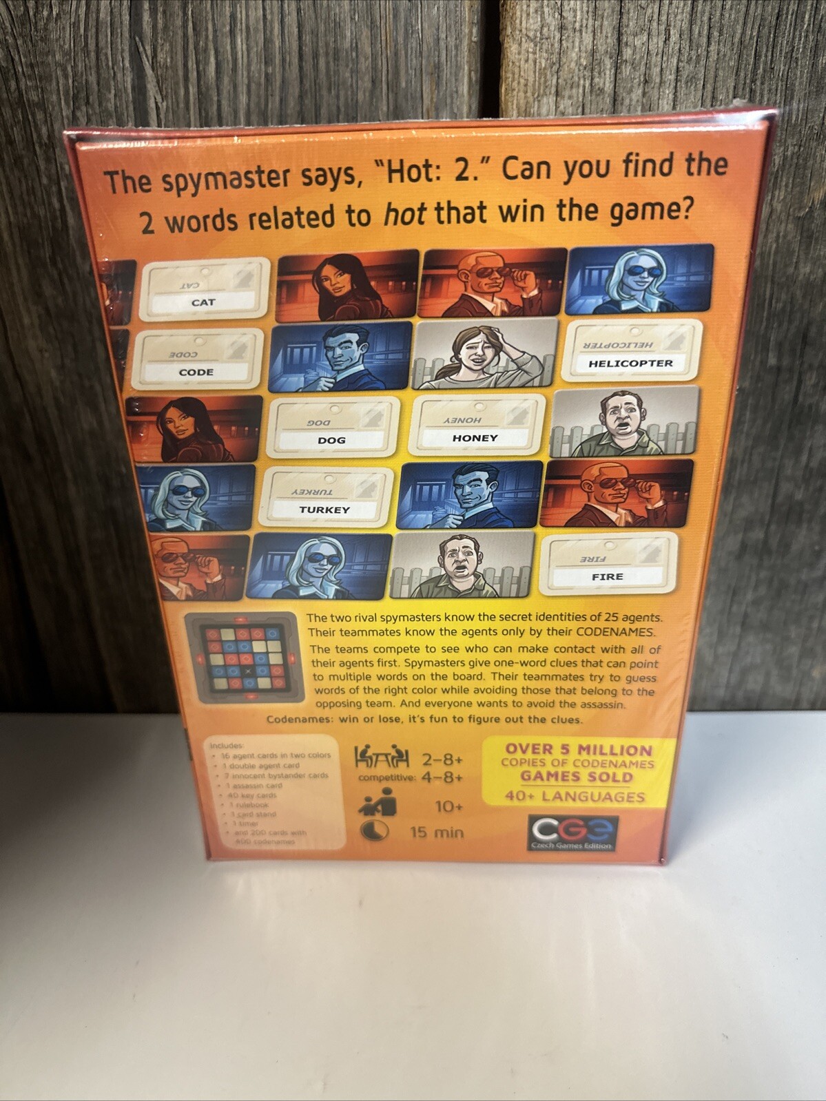 Czech Games Edition Vlaada Chvatil CODENAMES Party Game