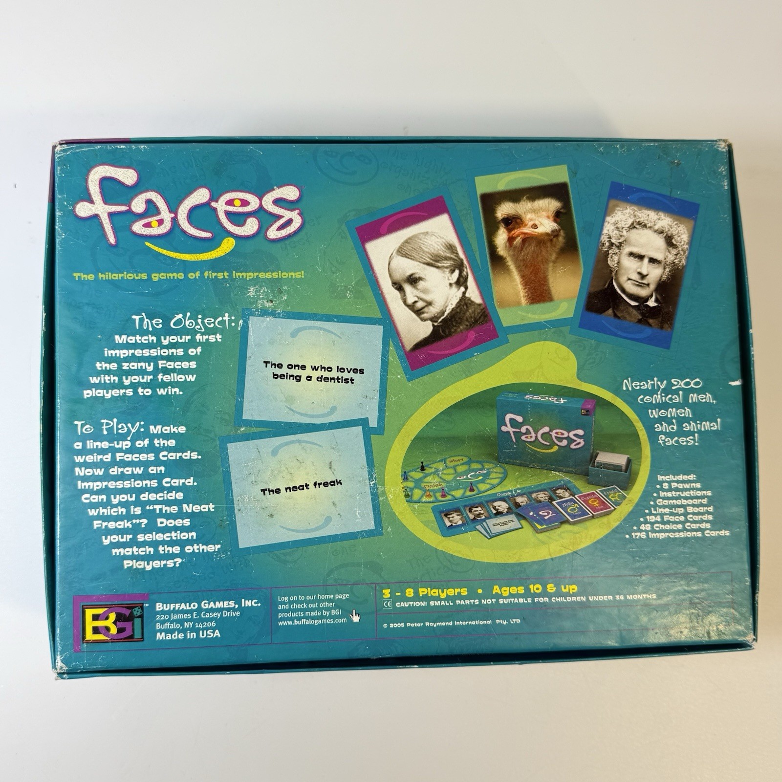 Faces Board Game of First Impressions – Buffalo Games 2005 COMPLETE (read desc)
