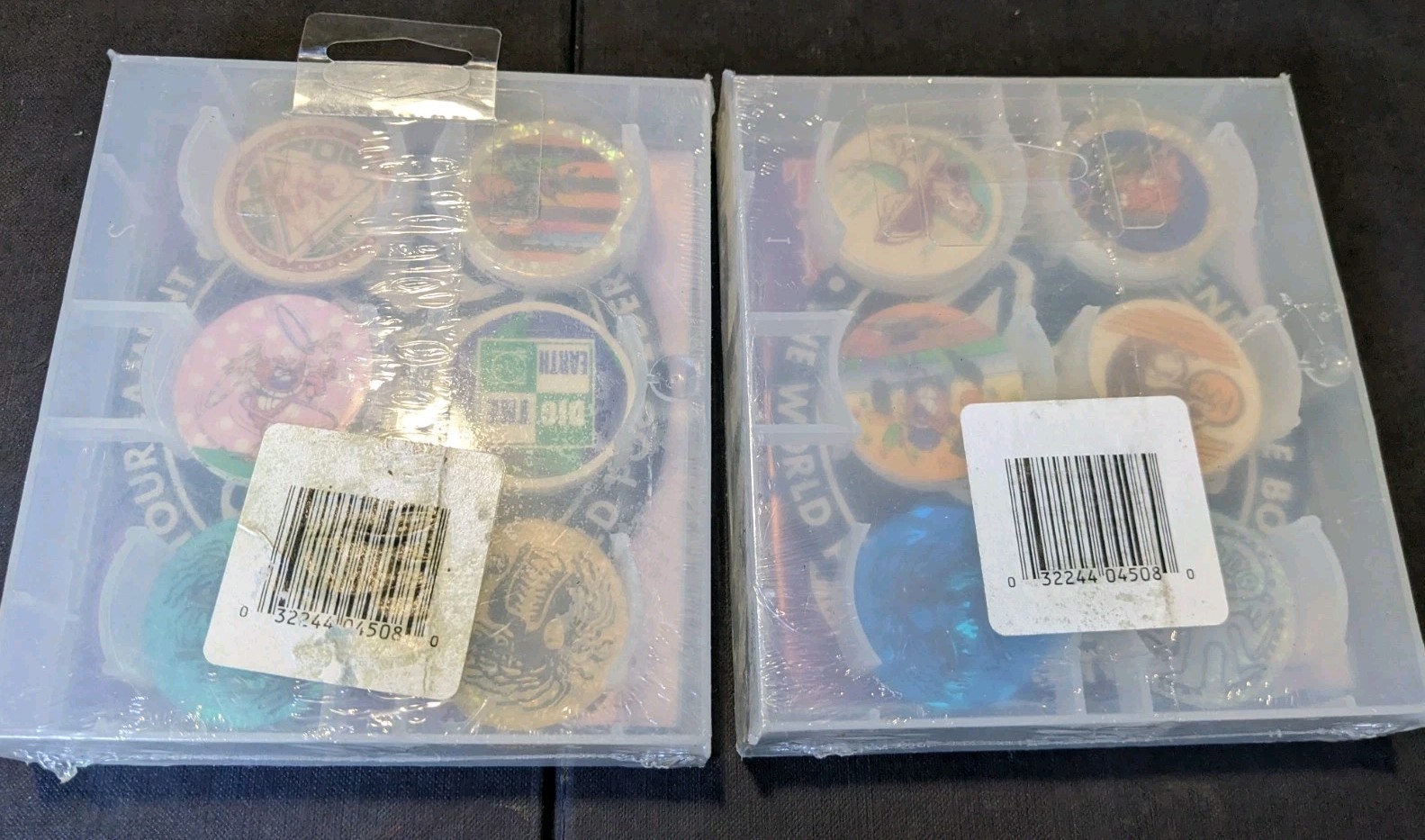 2 Vtg POG Micro Tournament Game Pack The World Pog Federation NOS SEALED 90s