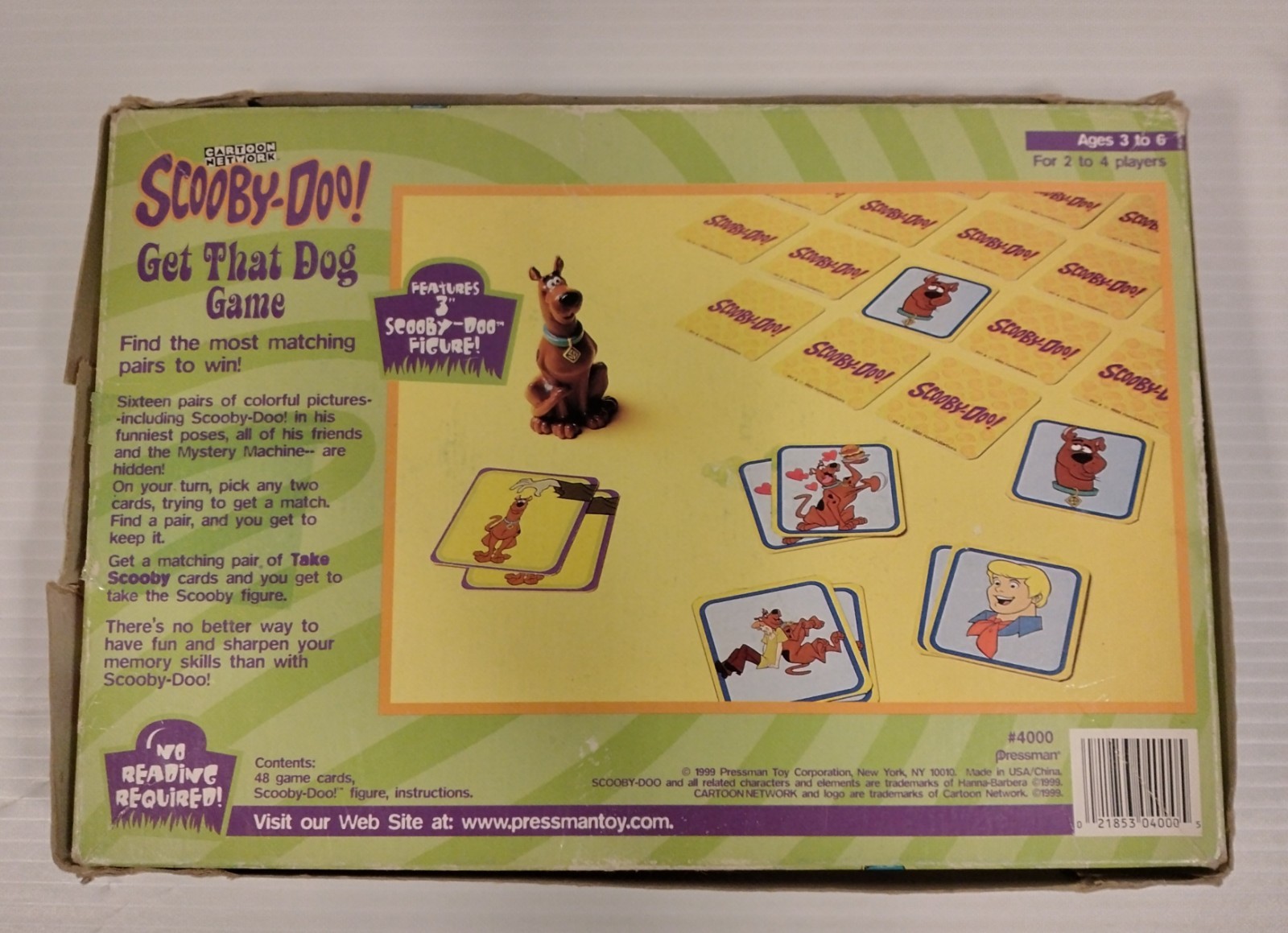 Pressman Cartoon Network Scooby-Doo Get That Dog Game Vintage 1999 Complete