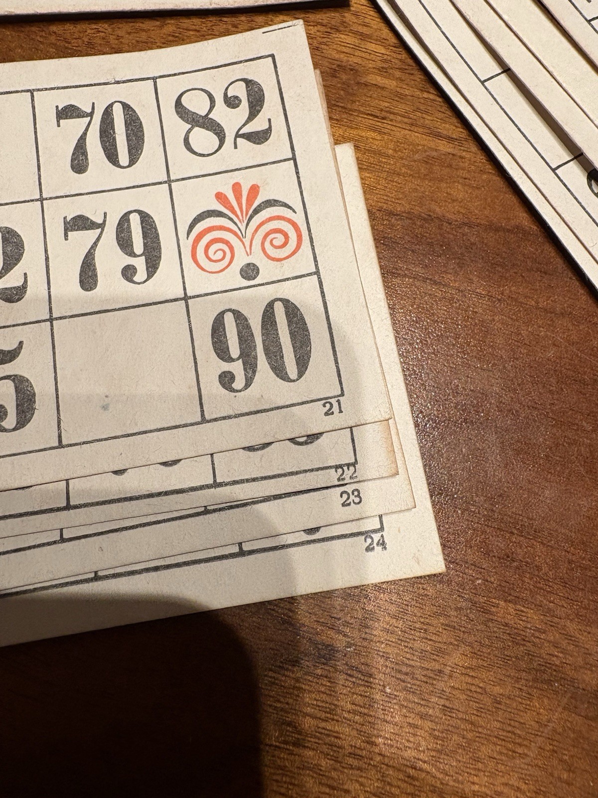 Vintage Soviet Union Wooden Lotto Game 1988 USSR Incomplete Set Wooden Box As-Is