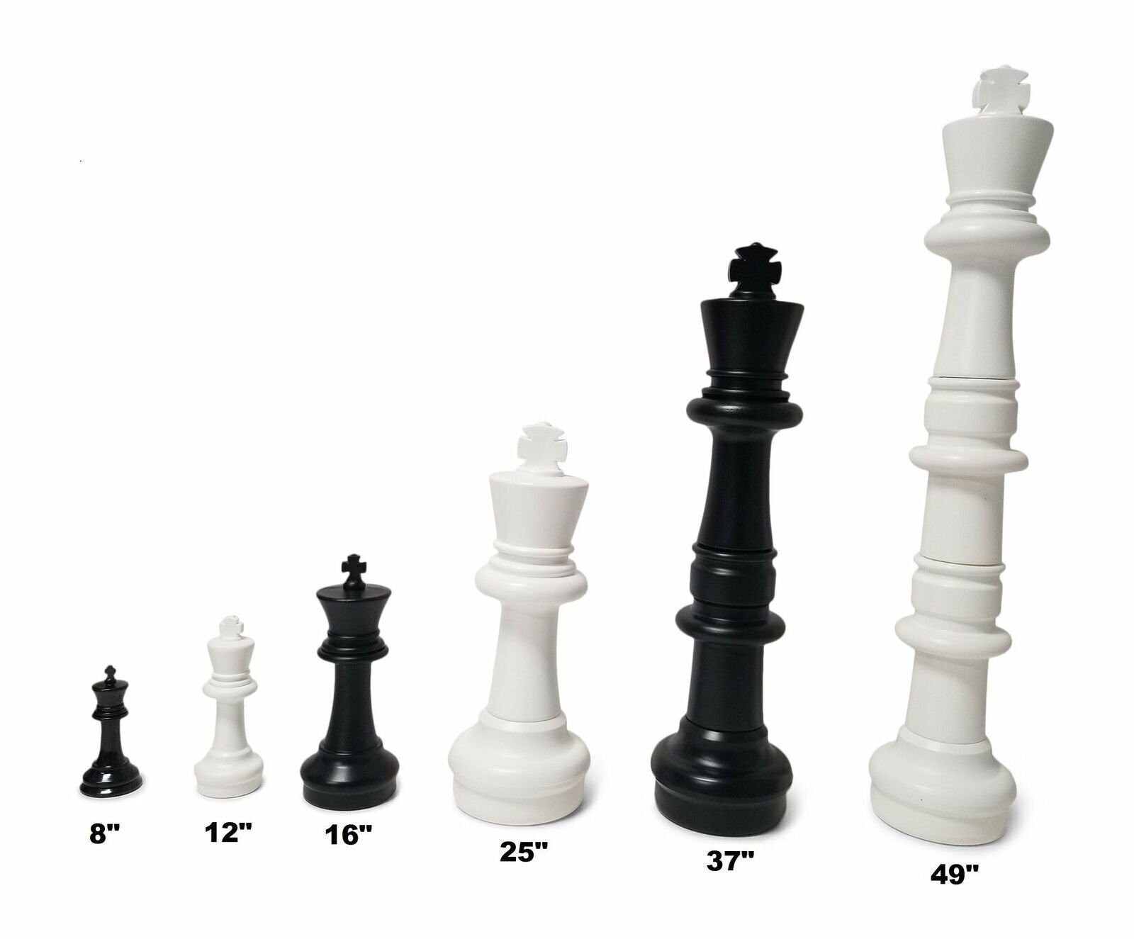 MegaChess 12 Inch Plastic Giant Chess Set with Plastic Board