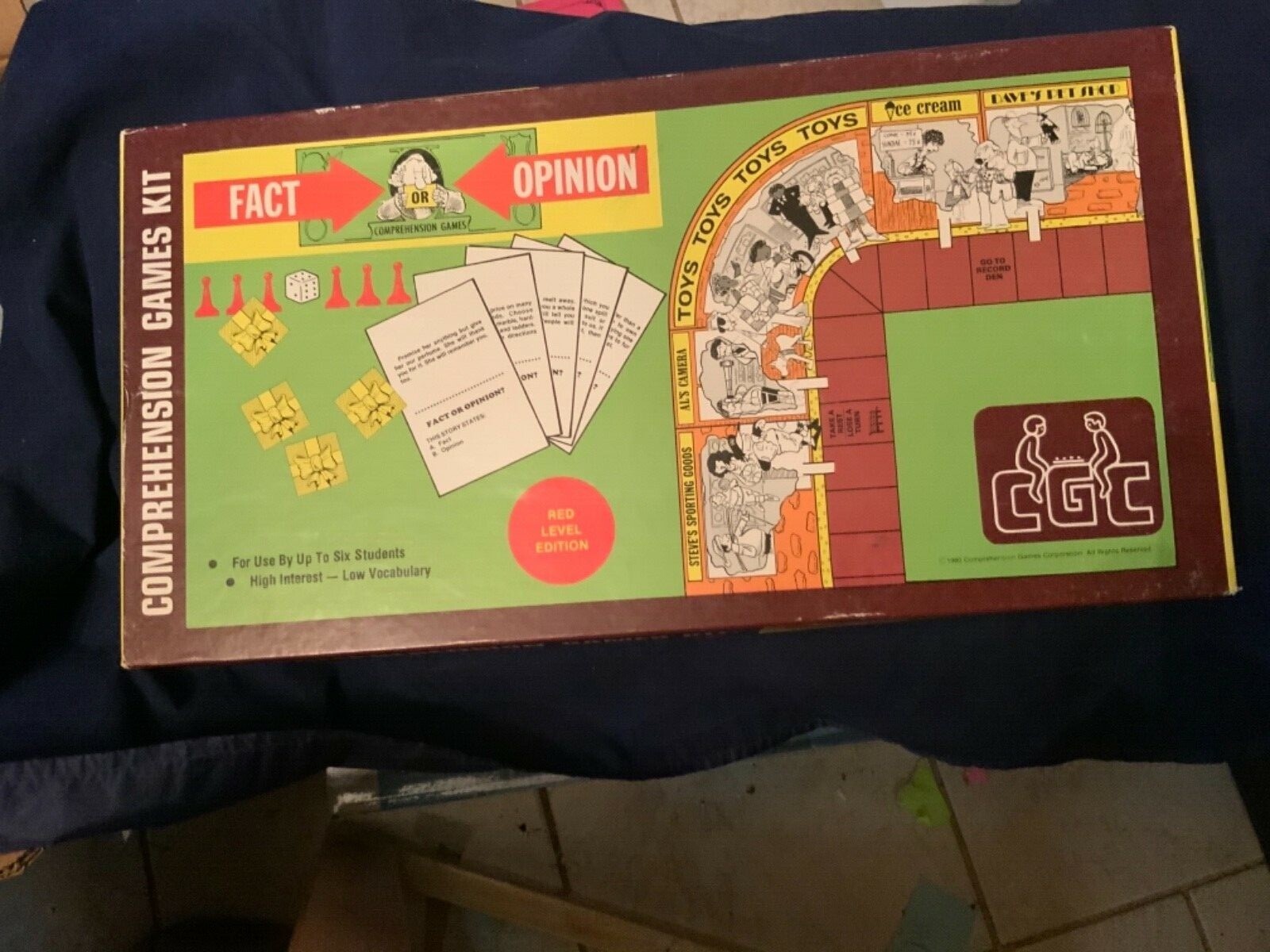 Learning Well comprehension Games kit: Fact Or Opinion – Red Level – No. 402