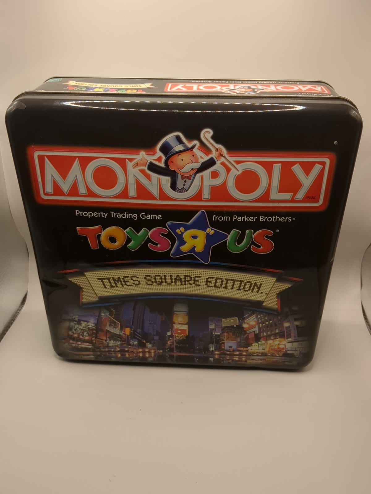 Vintage Monopoly Times Square Edition Toys R Us Tin Box Hasbro 2001