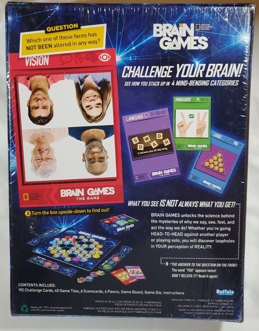 New Brain Games The Game Based On The Emmy Nominated National Geographic Channel