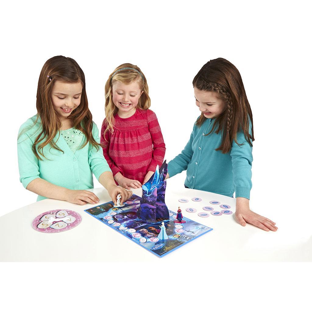 Licensed Hasbro Disney Frozen Pop Up Magic Board Game – Anna Elsa Olaf Figures