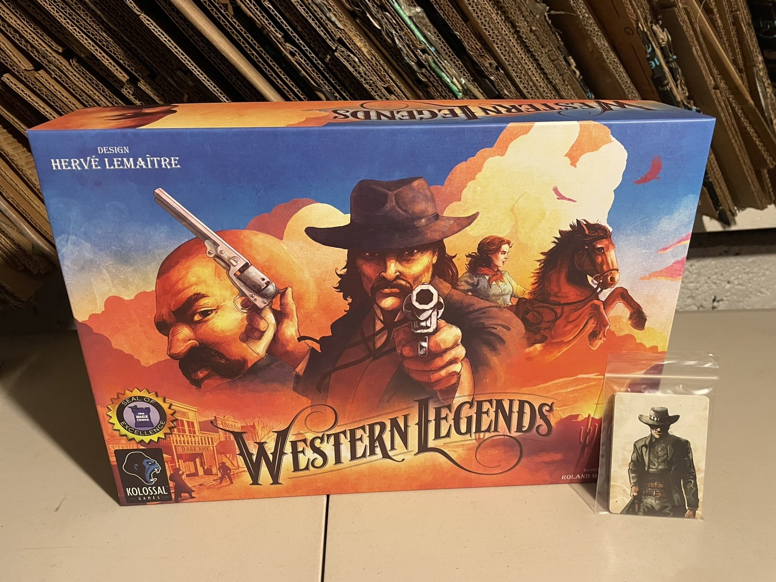 Western Legends Board Game Complete with Man in Black Multiplayer Promo Variant!