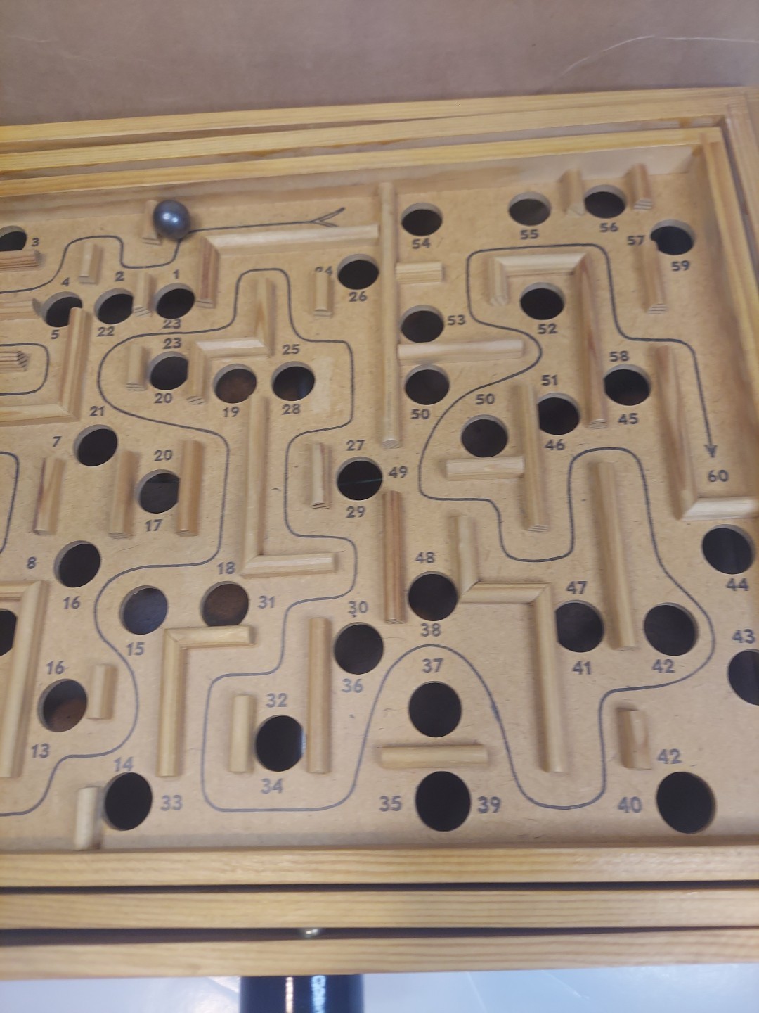 Vintage 1950 Brio Labyrinth Wooden Game with Original Box!!